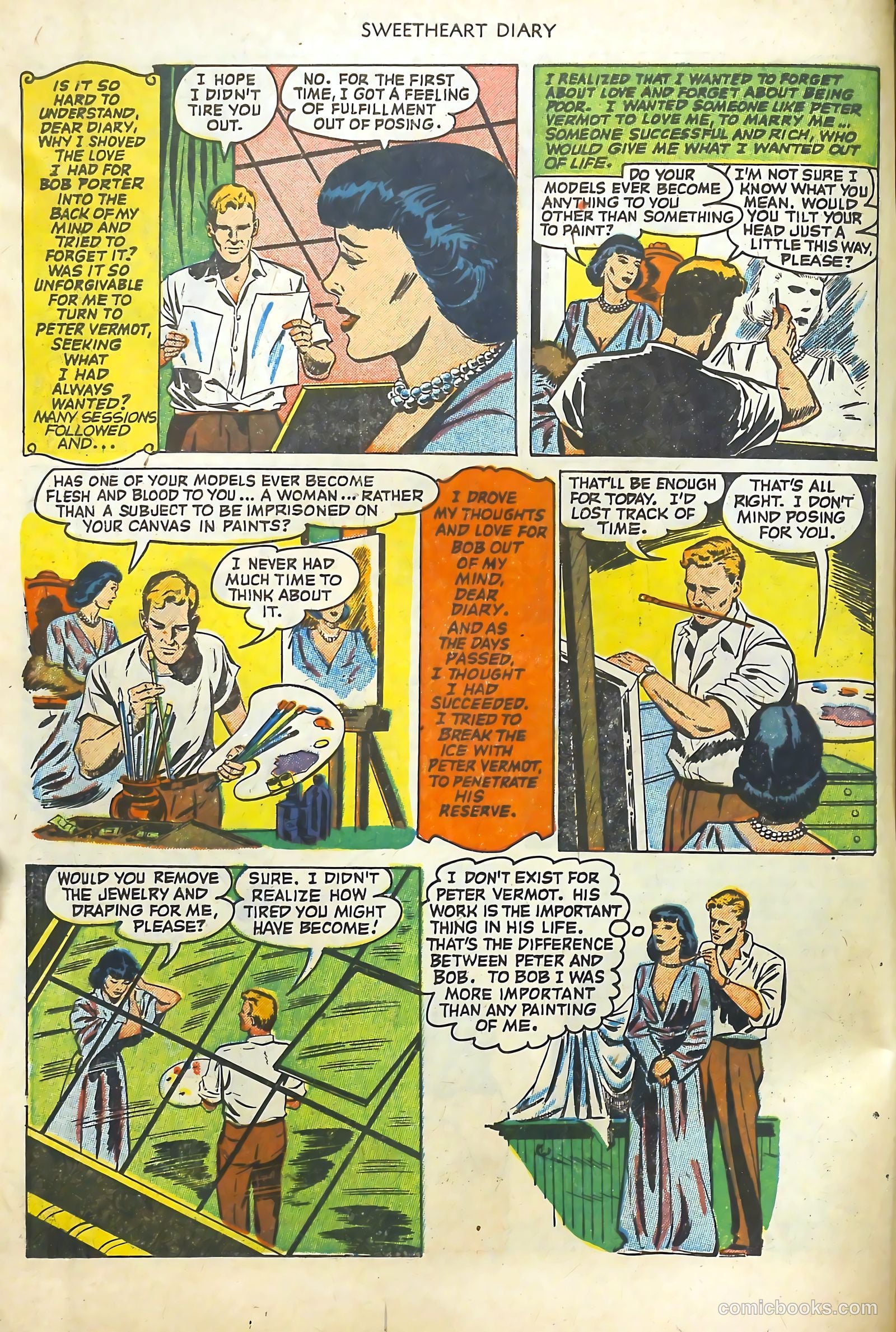 Sweetheart Diary #9 (1952) — page 6 of 36