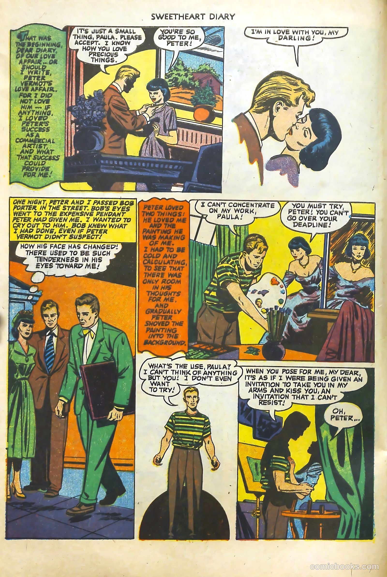 Sweetheart Diary #9 (1952) — page 8 of 36
