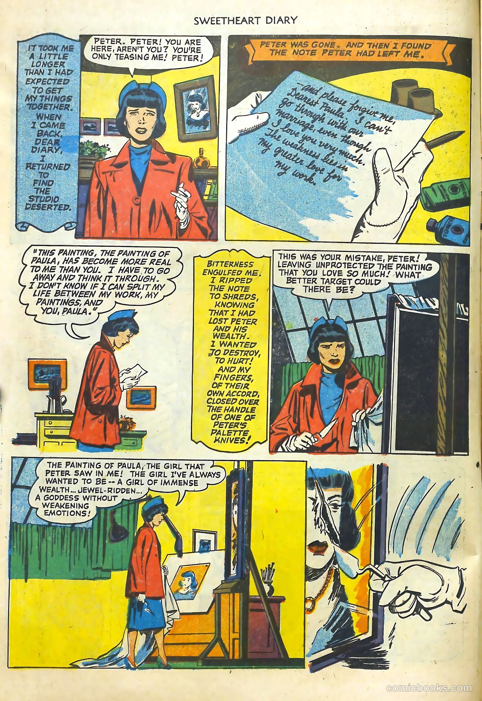 Sweetheart Diary #9 (1952) — page 10 of 36