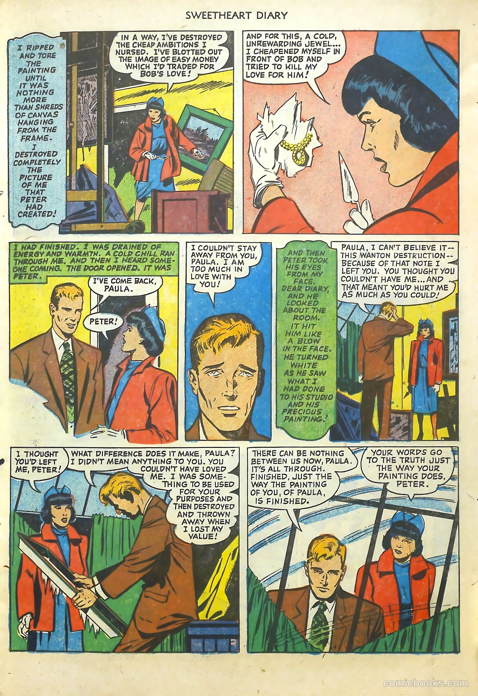 Sweetheart Diary #9 (1952) — page 11 of 36