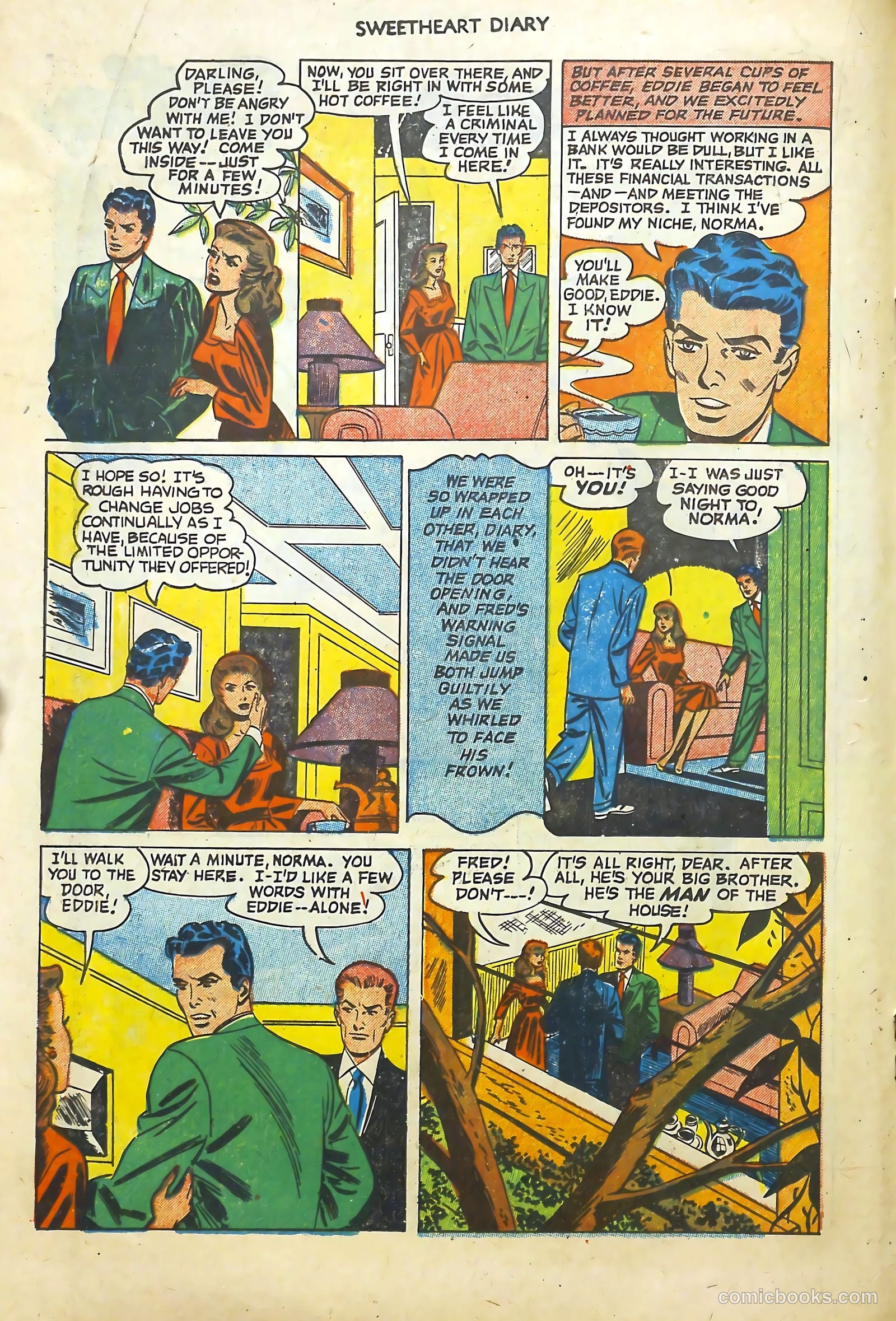 Sweetheart Diary #9 (1952) — page 18 of 36