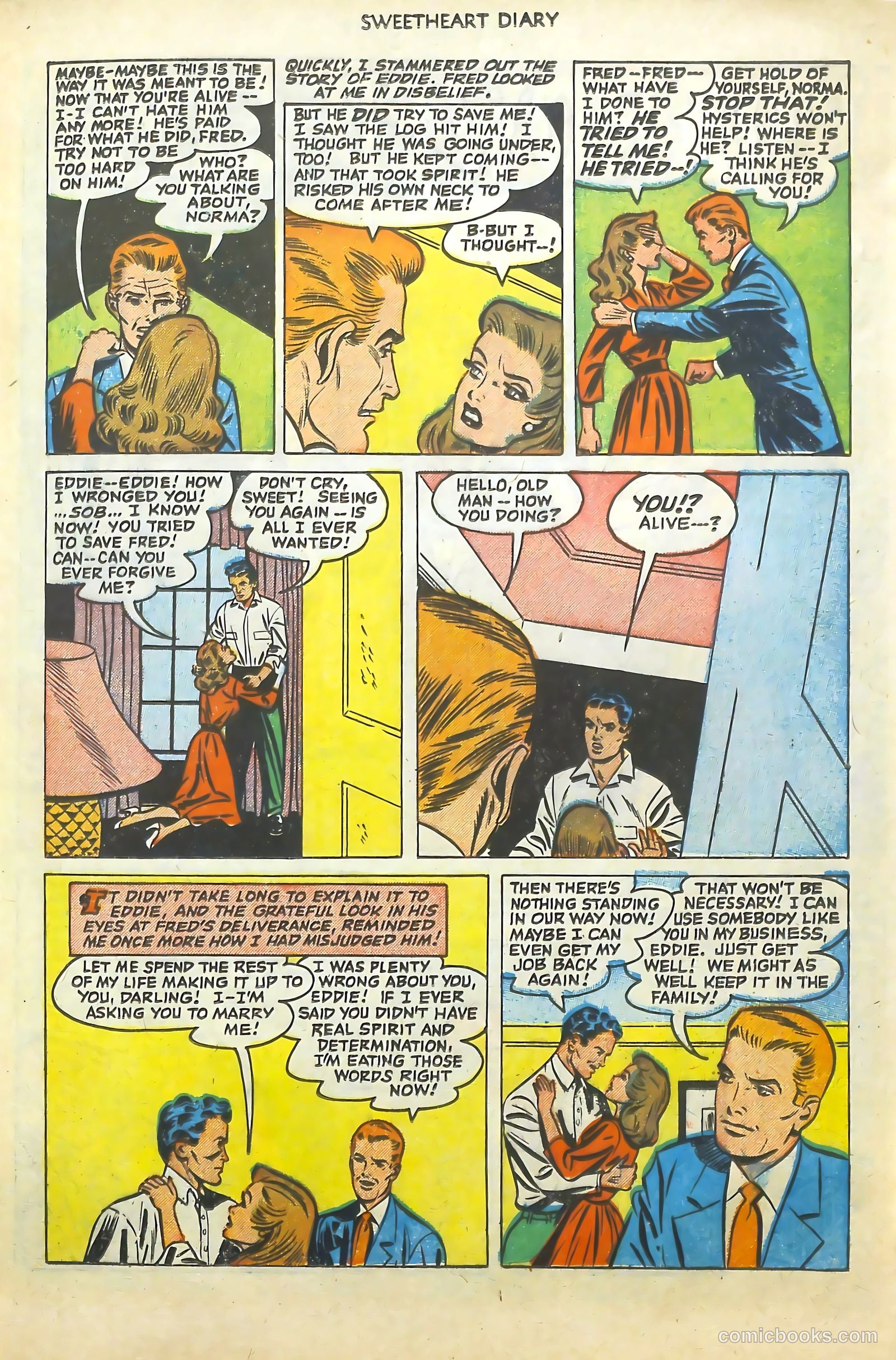 Sweetheart Diary #9 (1952) — page 25 of 36