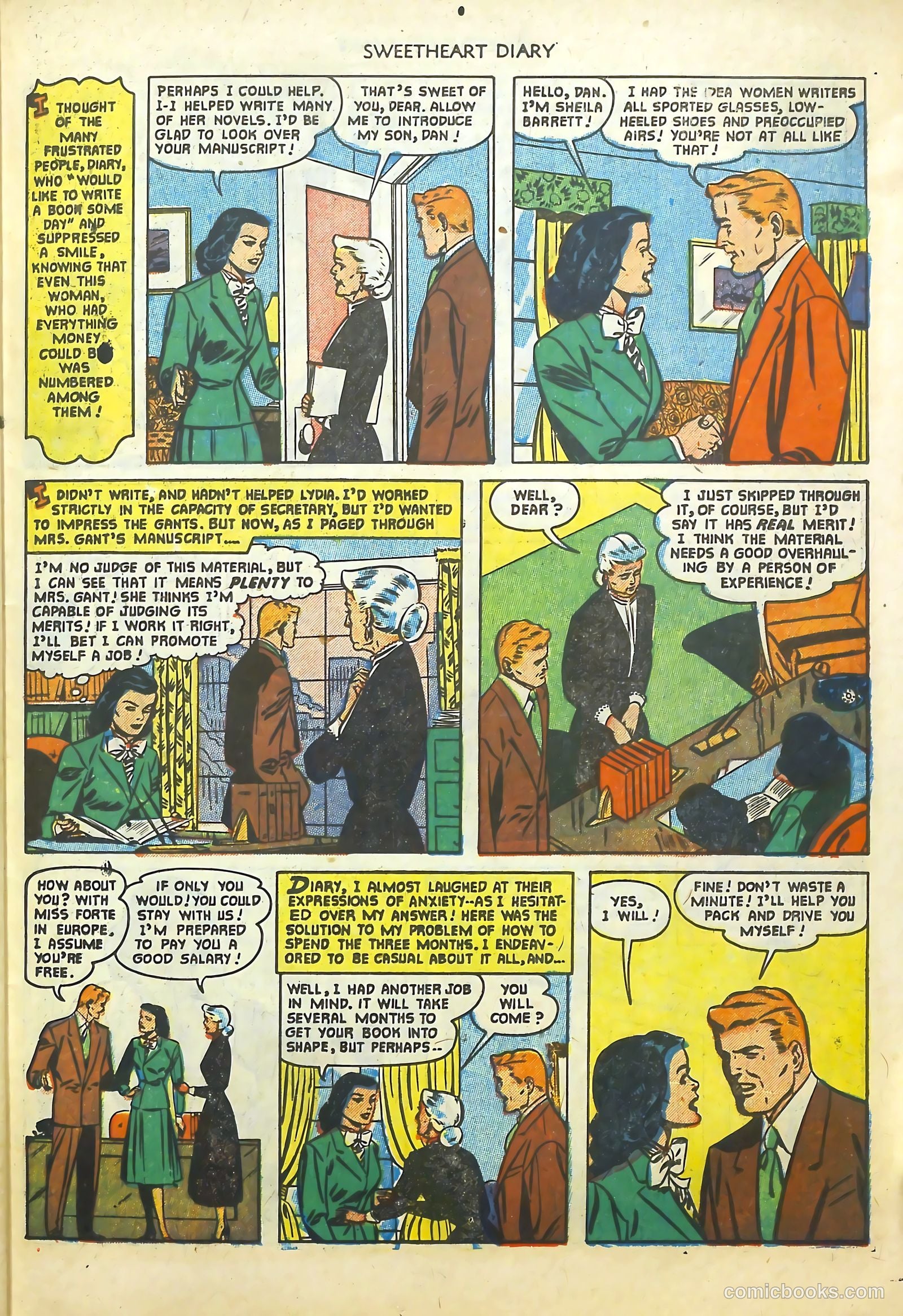 Sweetheart Diary #9 (1952) — page 27 of 36
