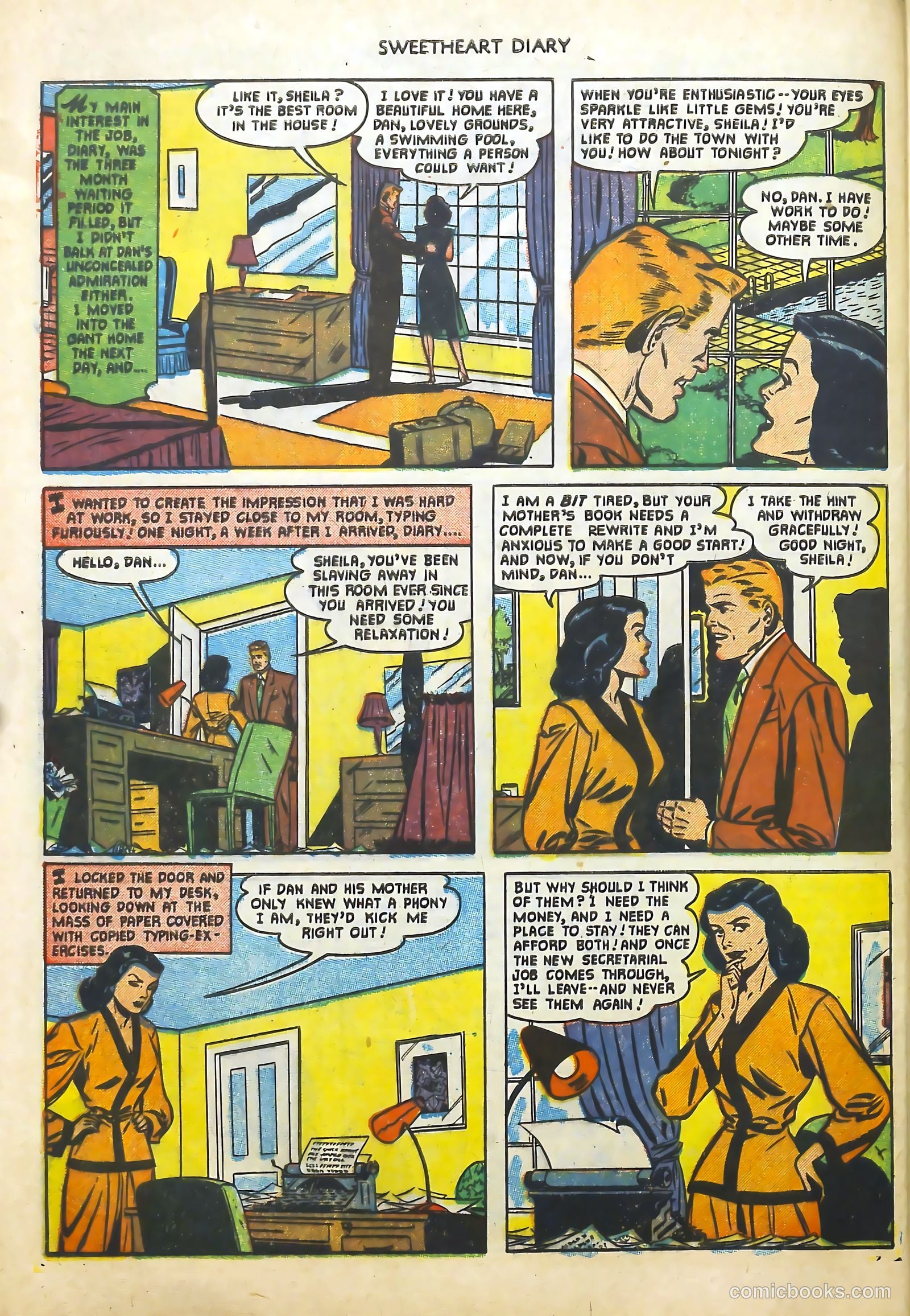 Sweetheart Diary #9 (1952) — page 28 of 36