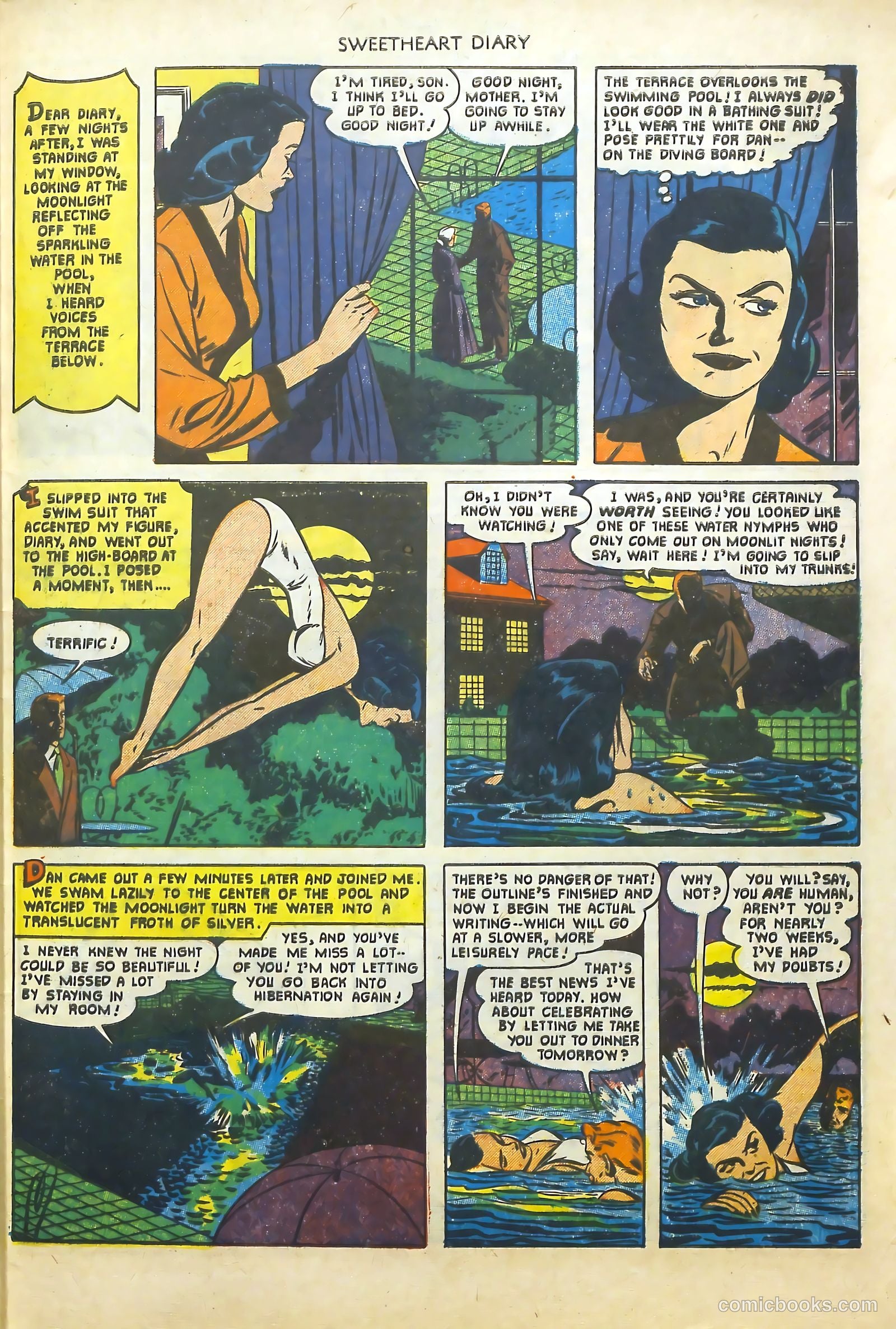 Sweetheart Diary #9 (1952) — page 29 of 36