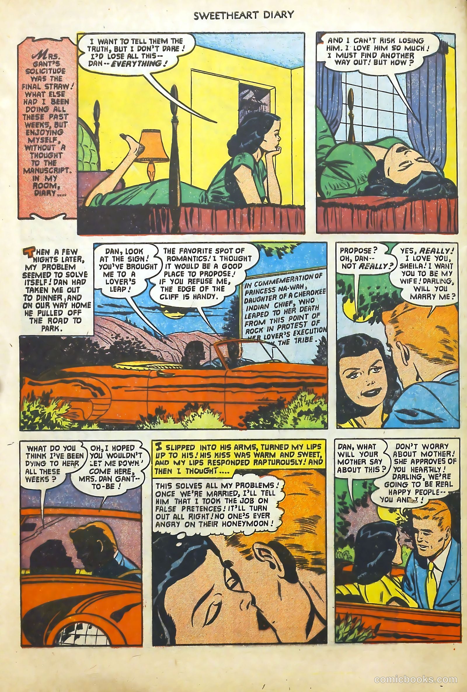 Sweetheart Diary #9 (1952) — page 32 of 36
