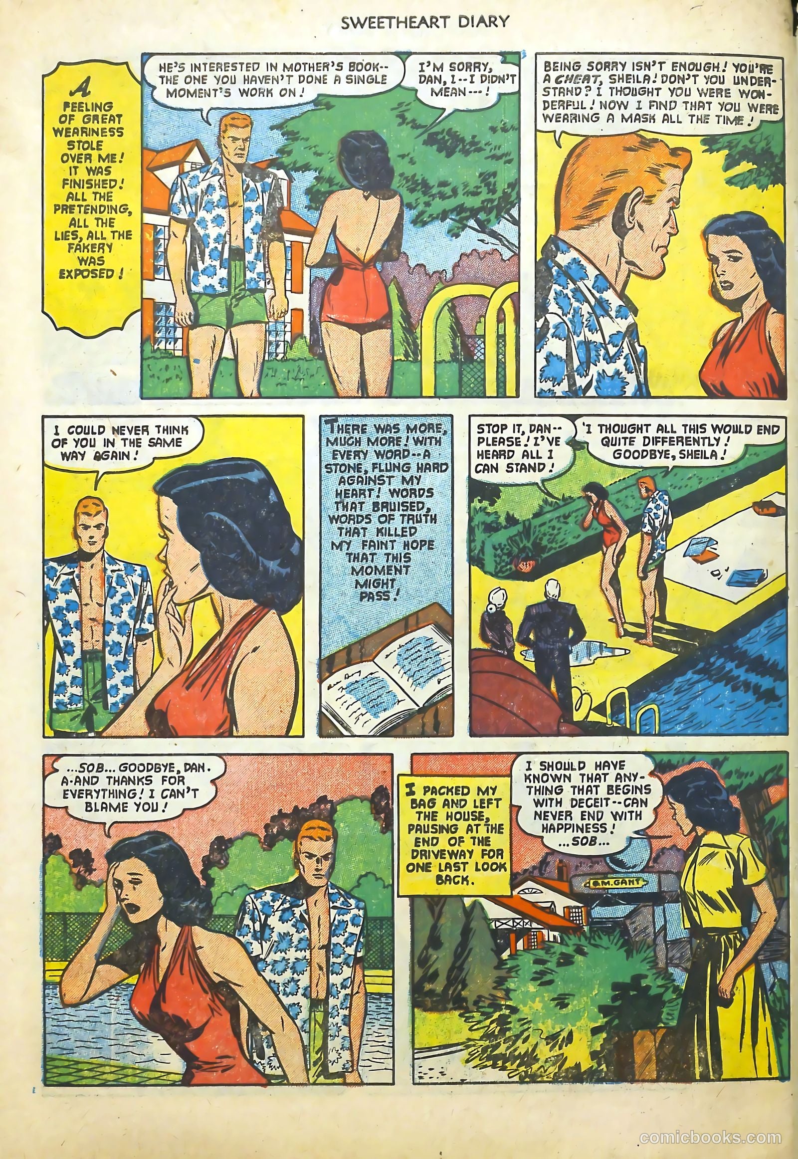 Sweetheart Diary #9 (1952) — page 34 of 36