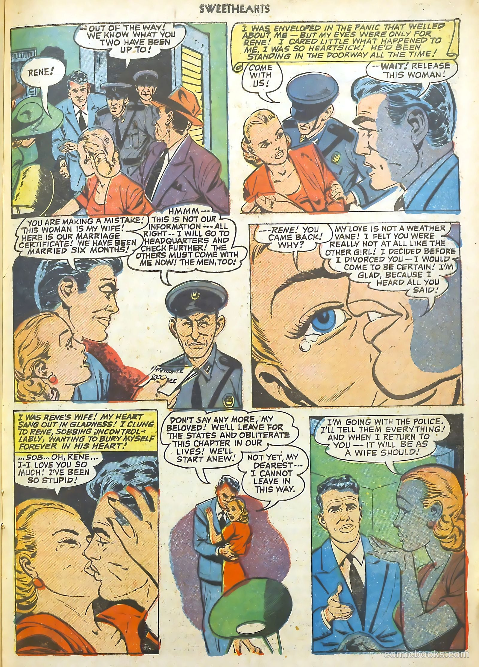 Sweethearts #107 (1952) — page 23 of 36