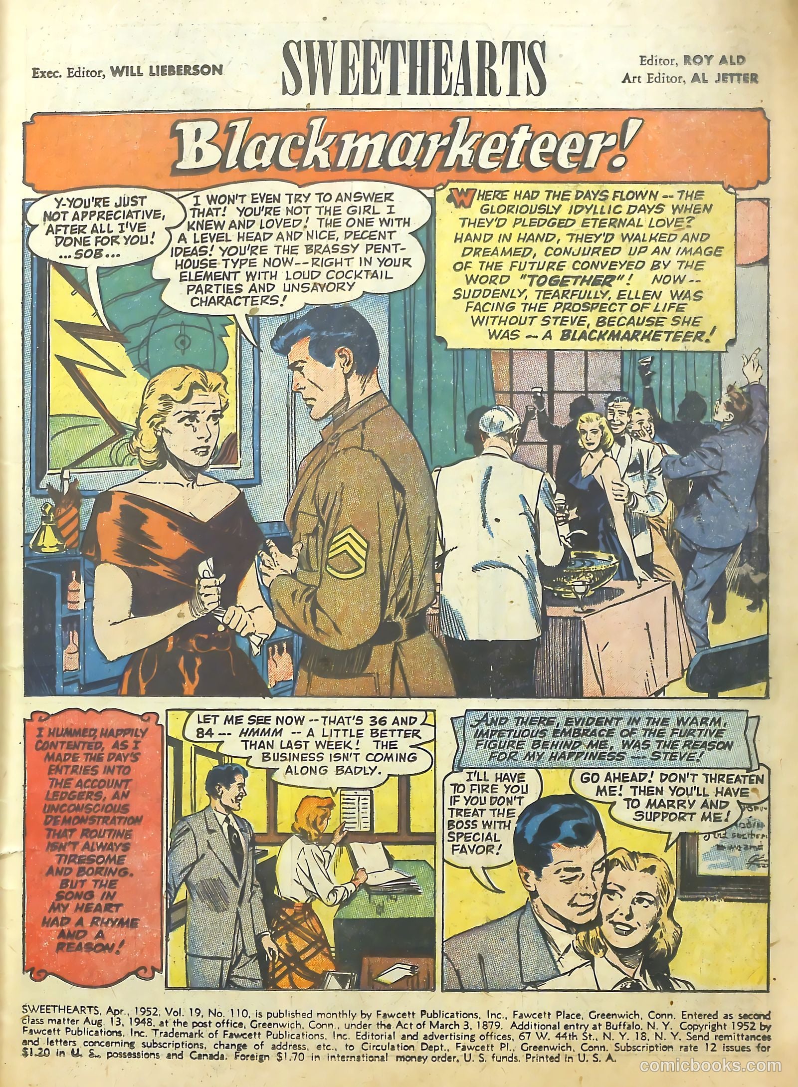 Sweethearts #110 (1952) — page 3 of 36