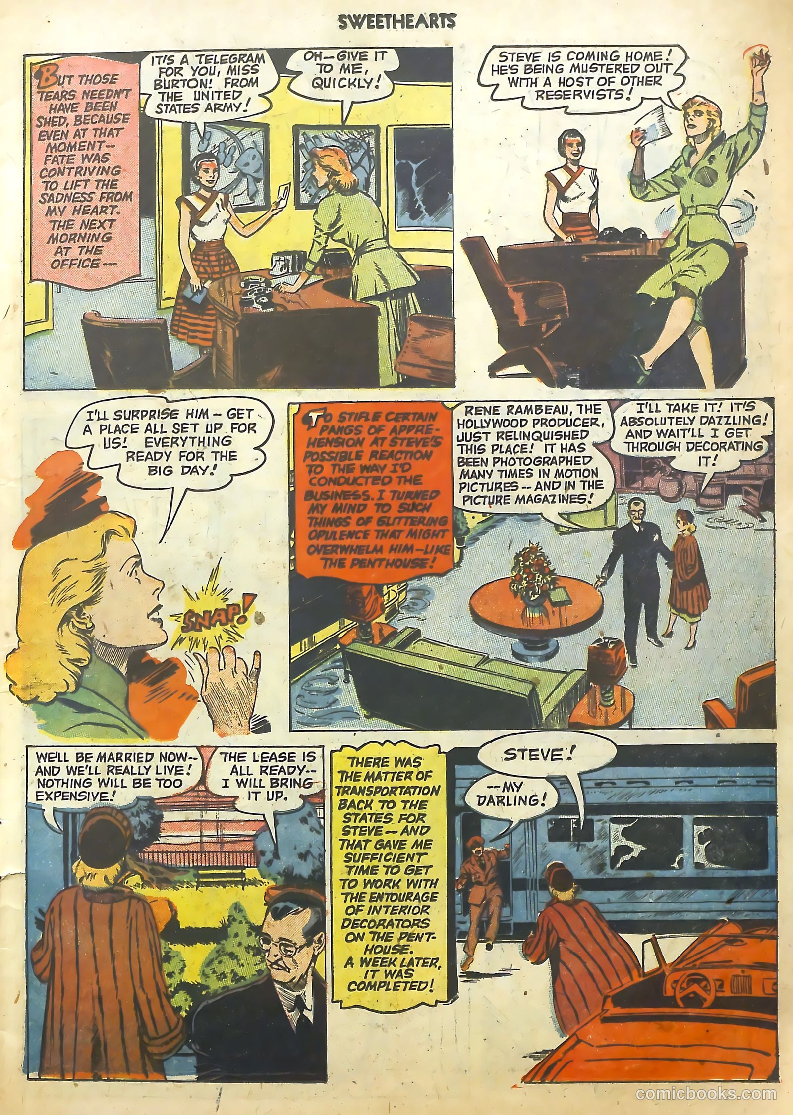 Sweethearts #110 (1952) — page 7 of 36