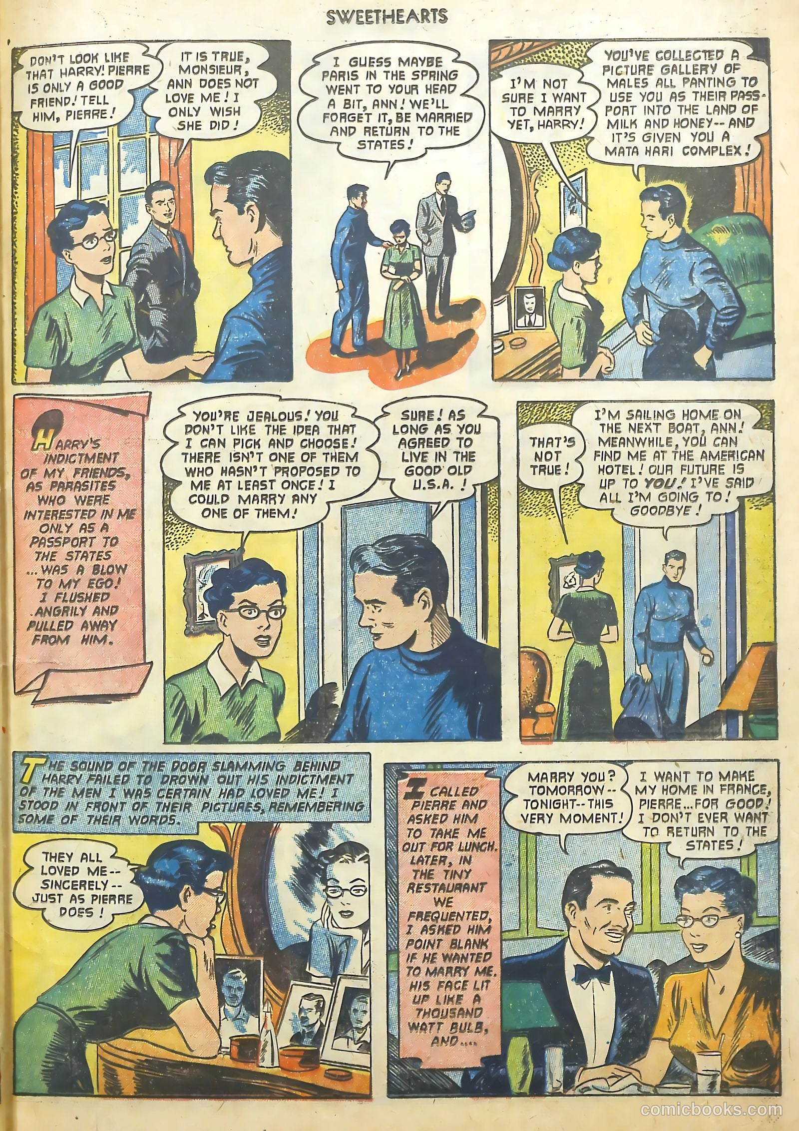 Sweethearts #110 (1952) — page 33 of 36