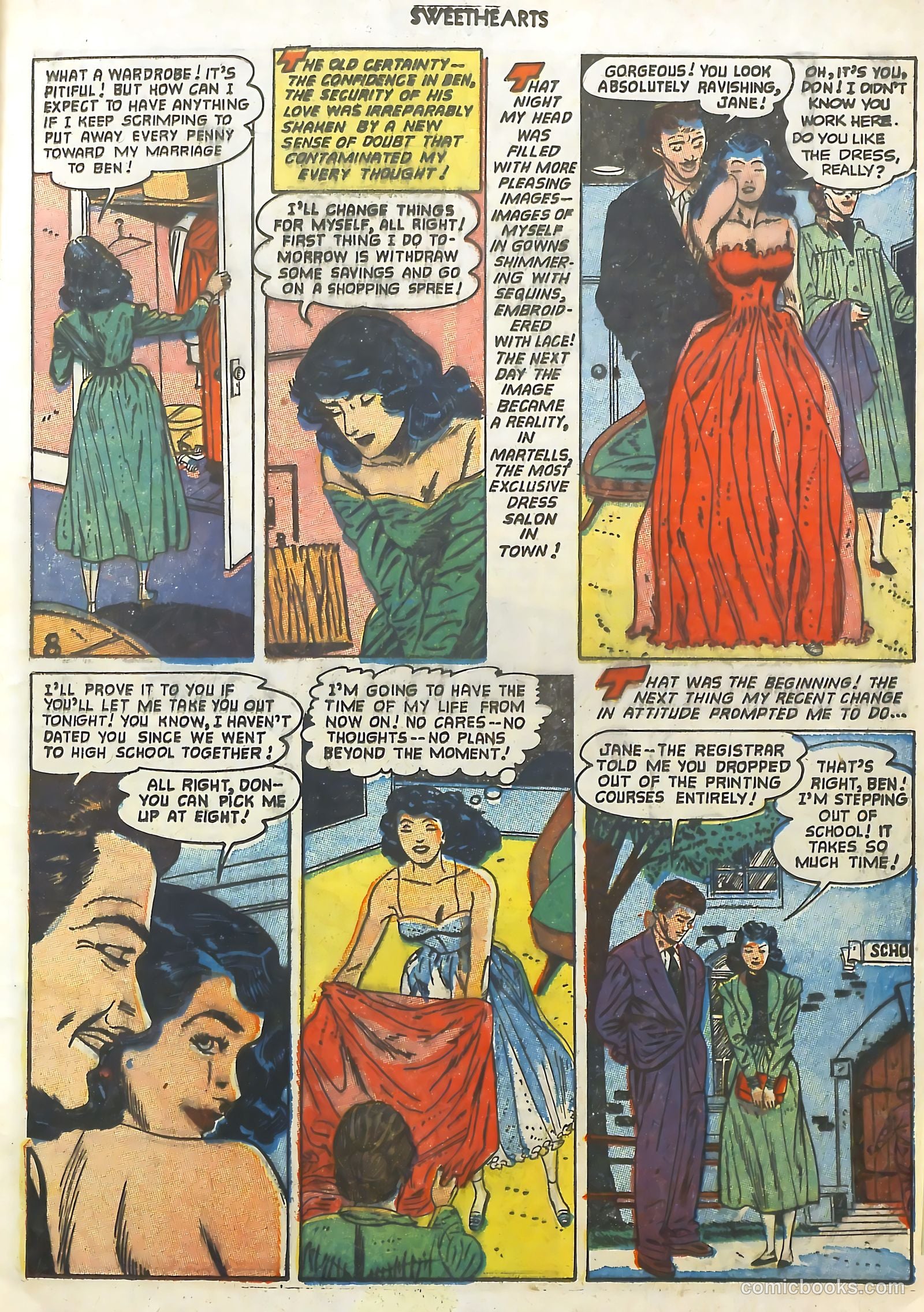 Sweethearts #120 (1953) — page 7 of 36
