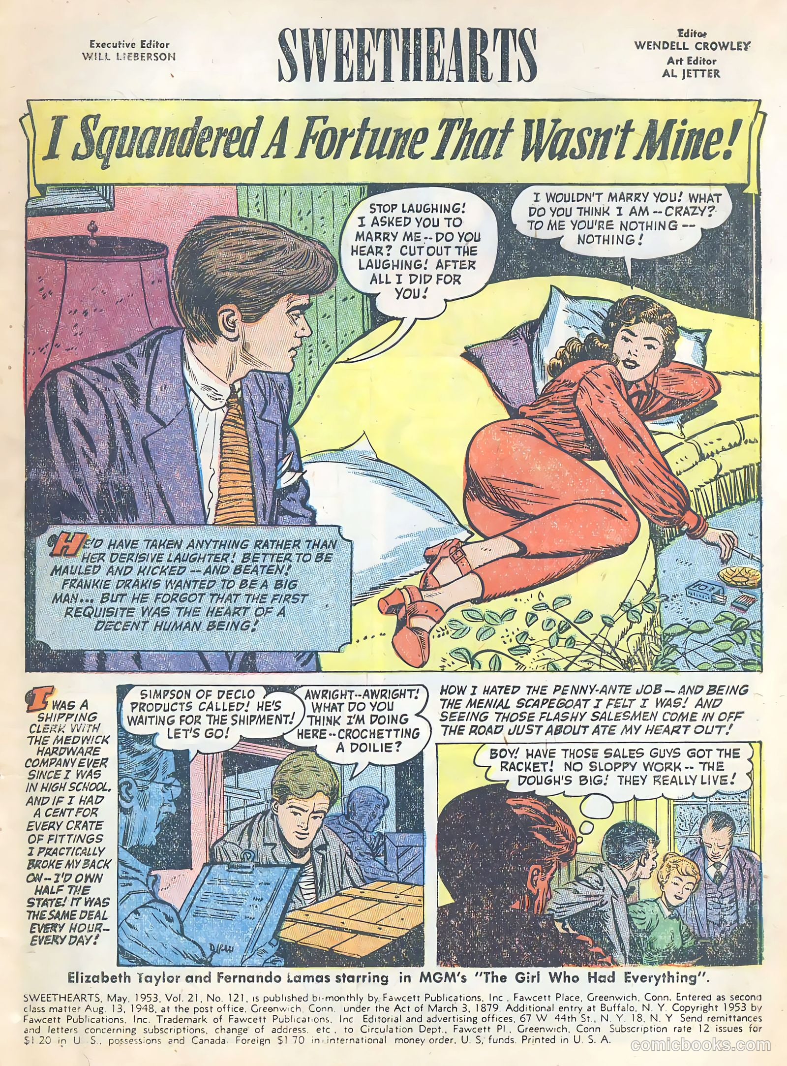 Sweethearts #121 (1953) — page 3 of 36