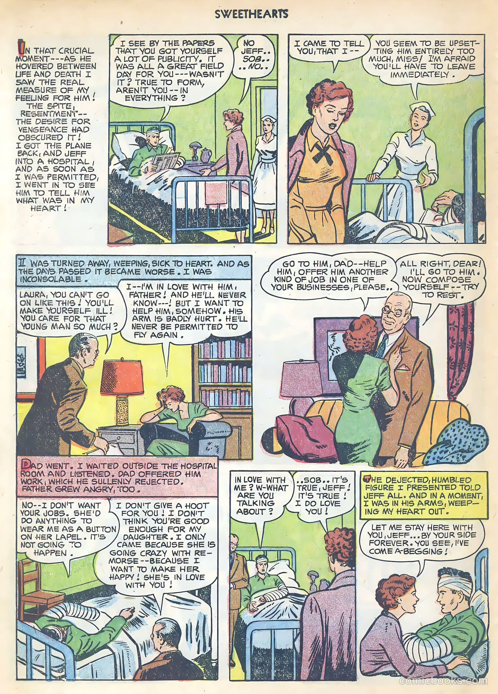 Sweethearts #121 (1953) — page 34 of 36