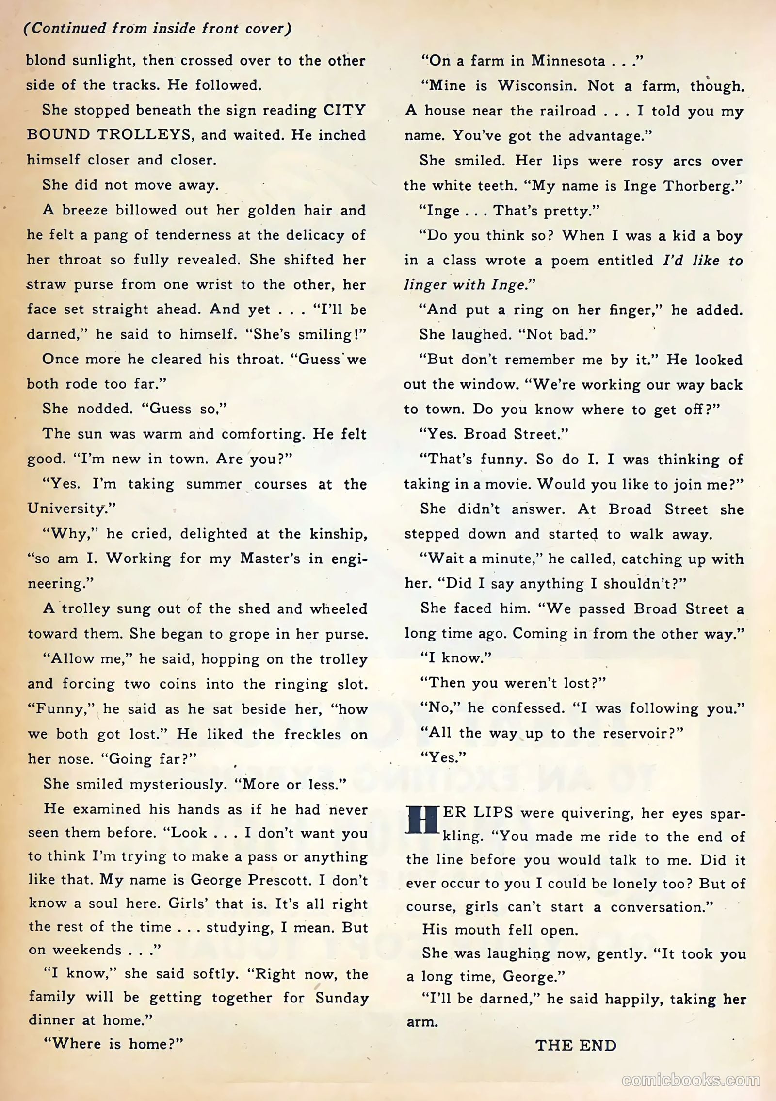Sweethearts #121 (1953) — page 35 of 36