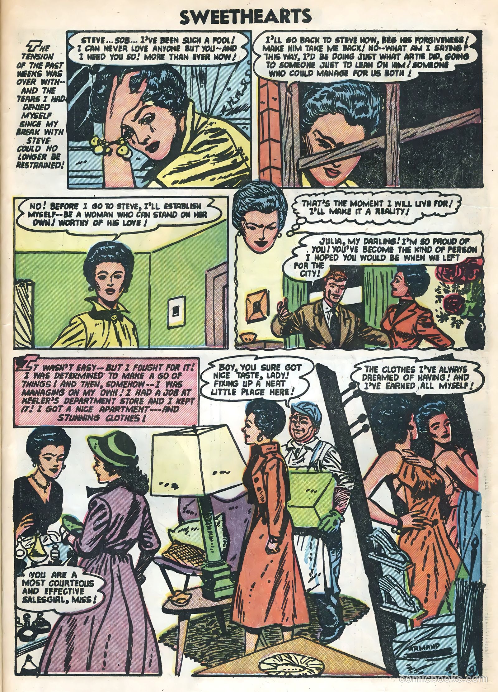 Sweethearts #23 (1954) — page 31 of 36