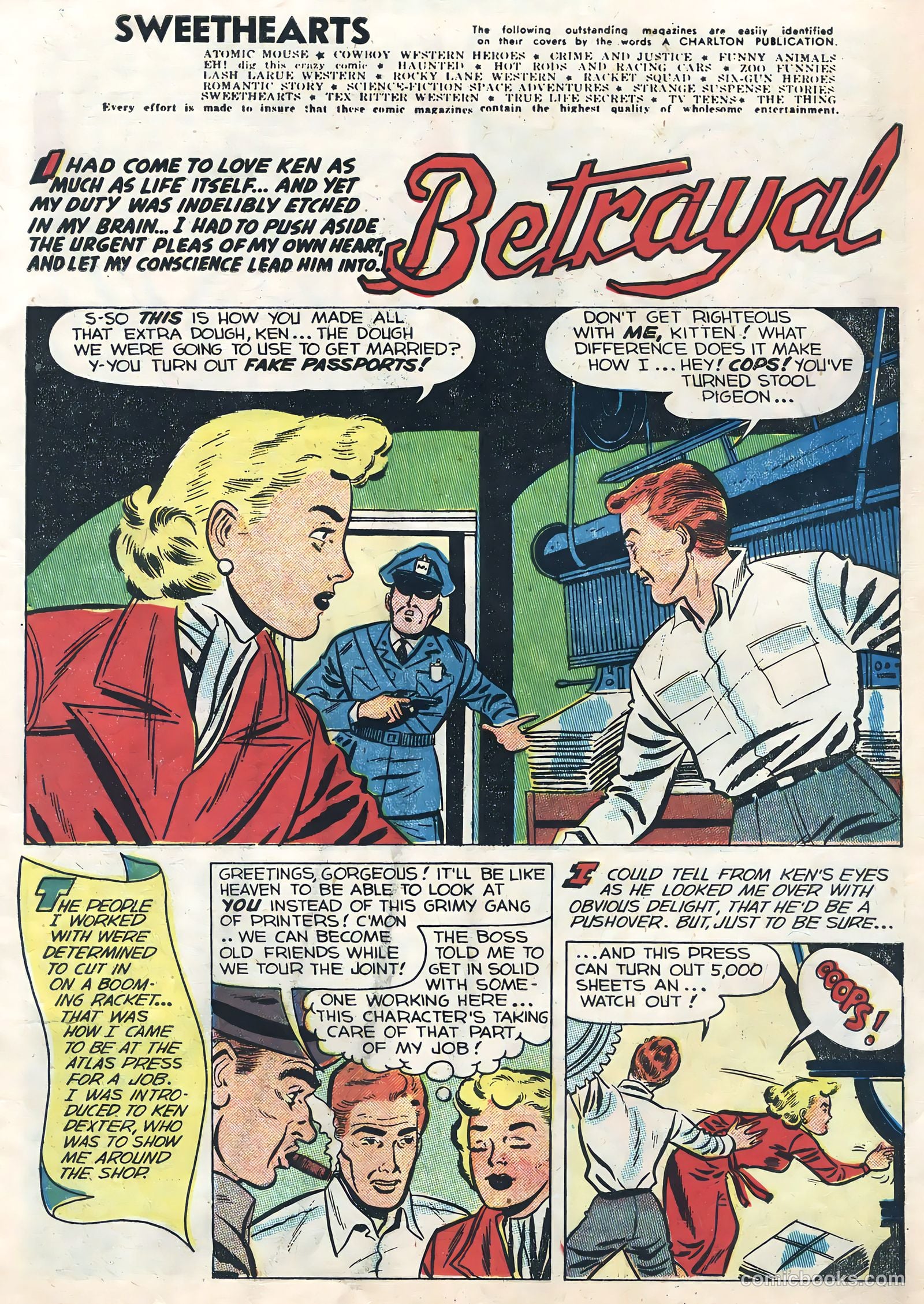 Sweethearts #24 (1954) — page 3 of 36