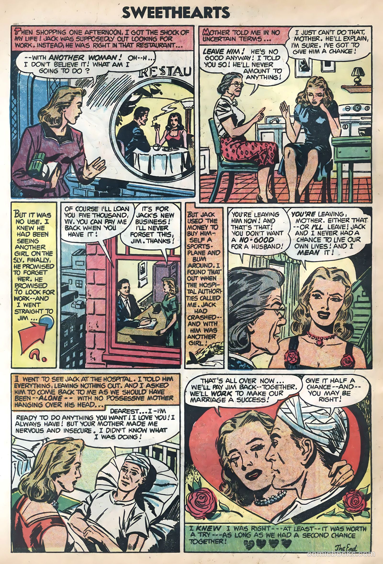 Sweethearts #25 (1954) — page 32 of 36