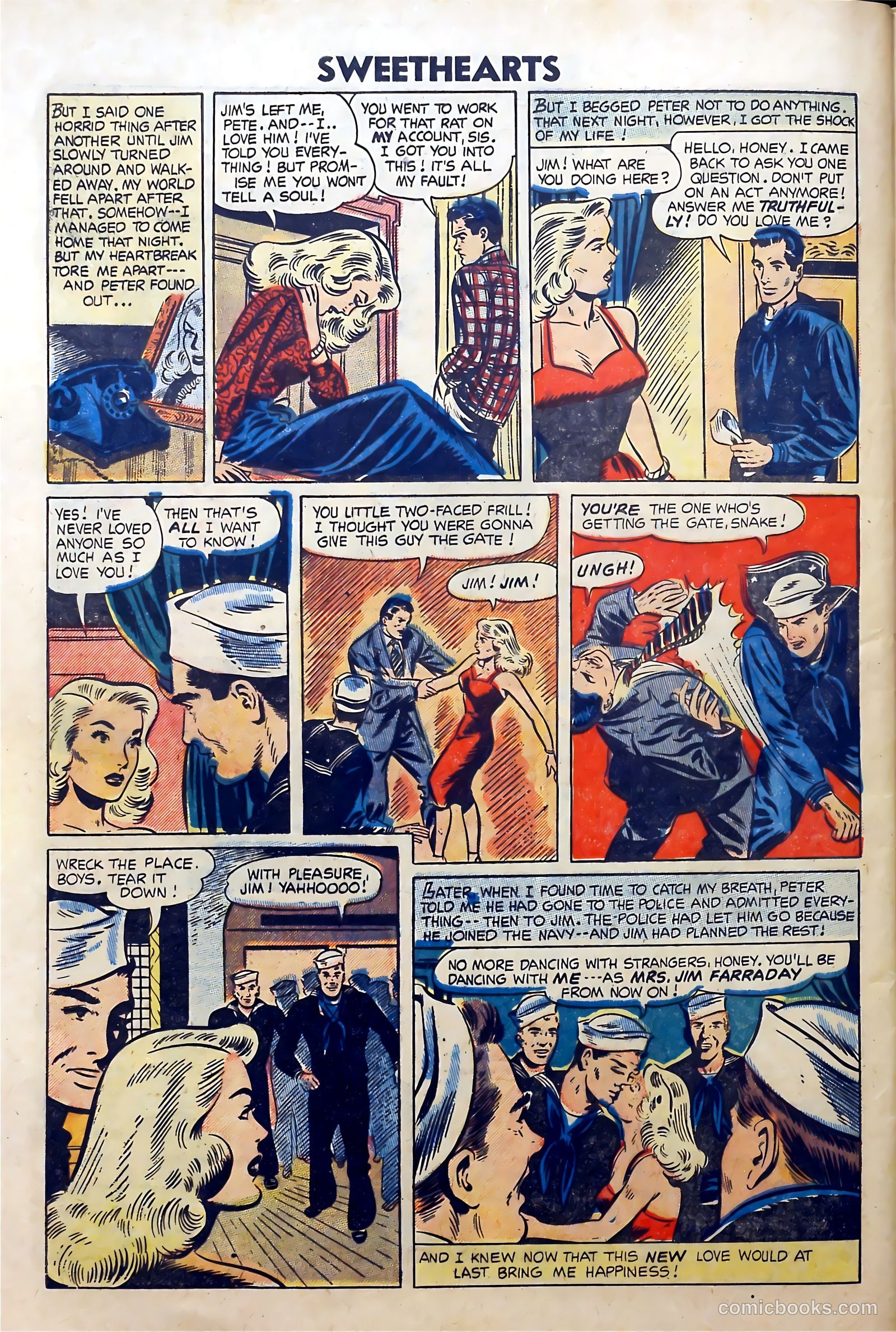 Sweethearts #26 (1954) — page 32 of 36