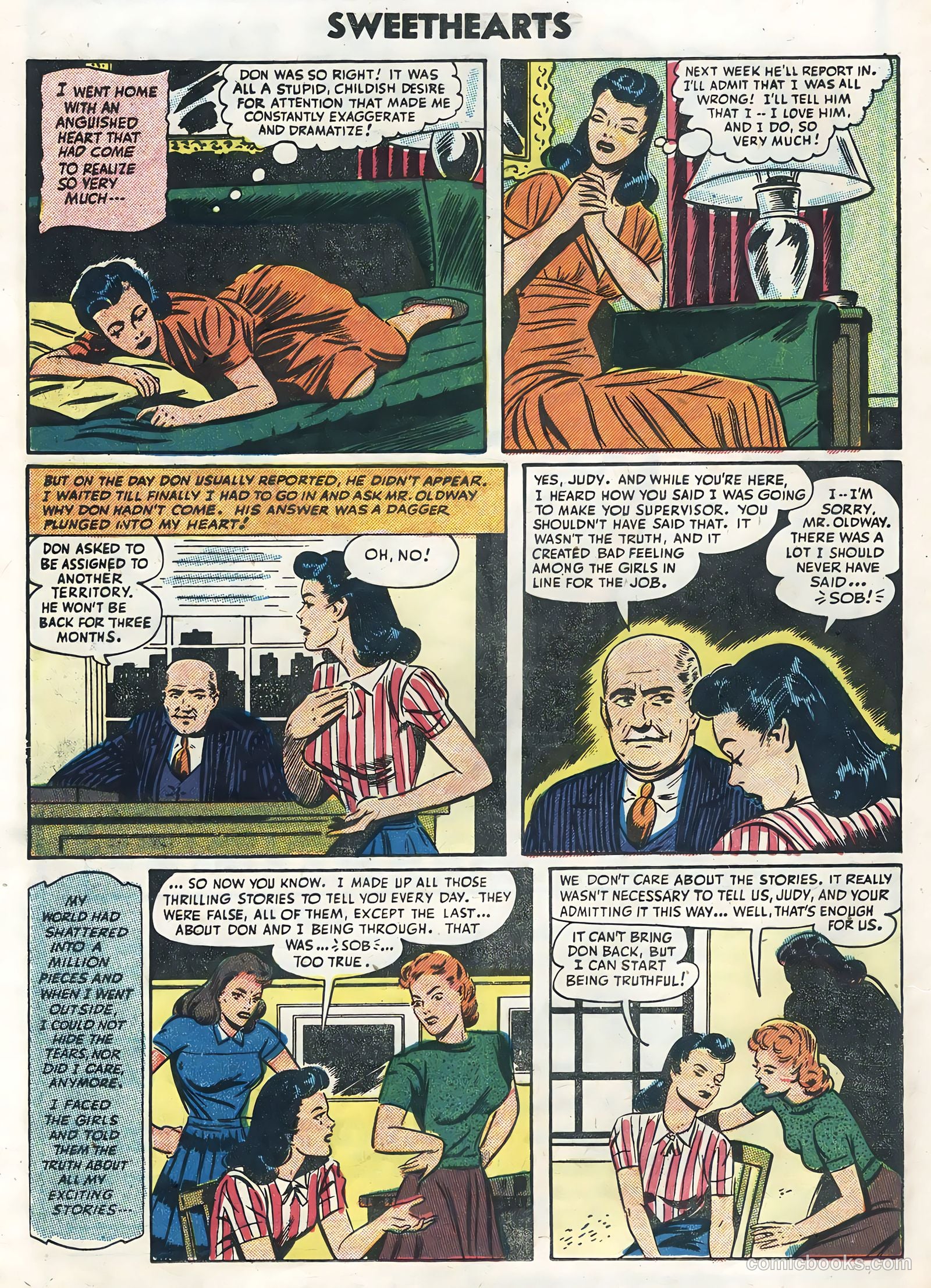 Sweethearts #29 (1955) — page 16 of 36