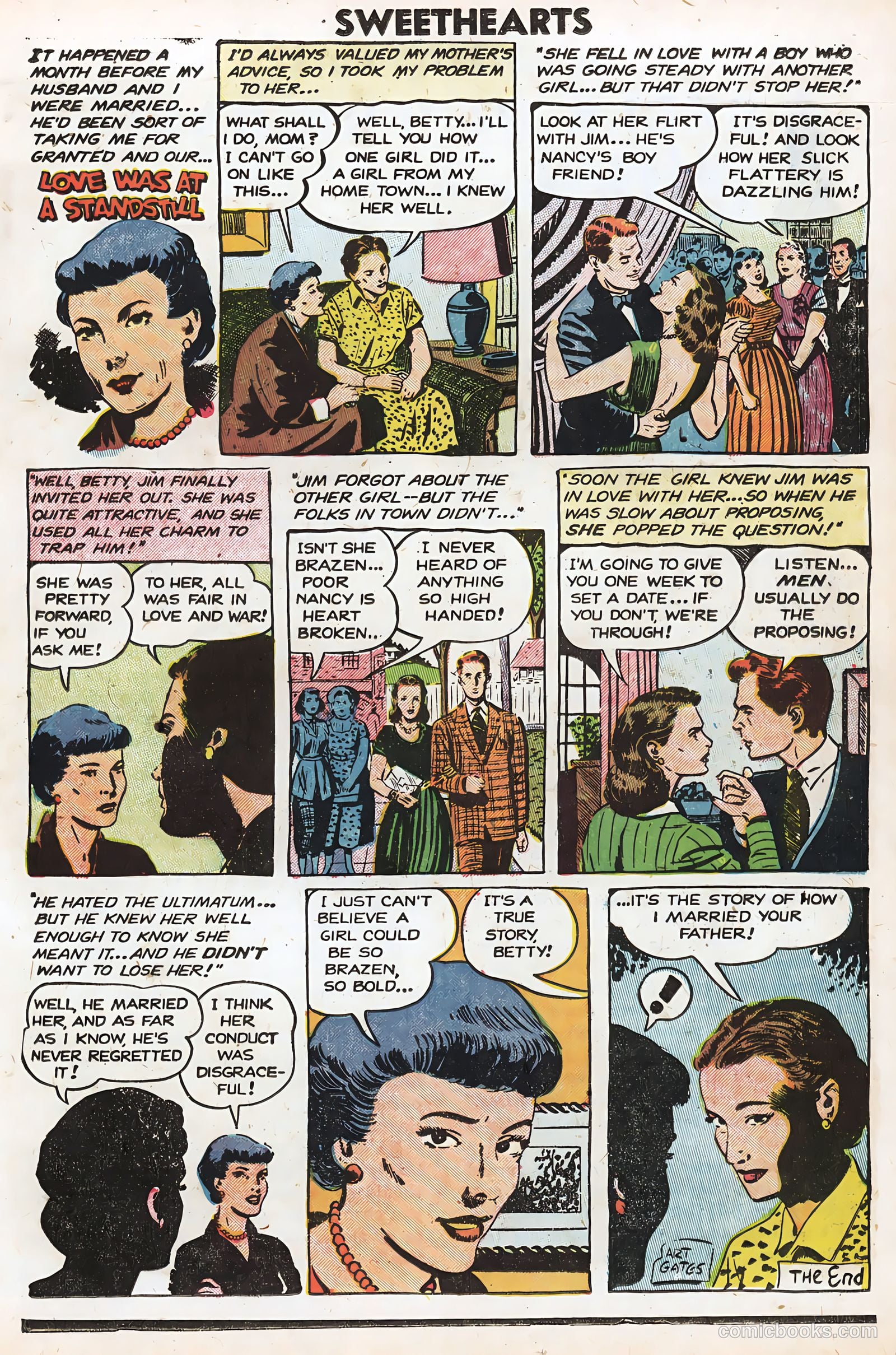 Sweethearts #32 (1955) — page 19 of 37
