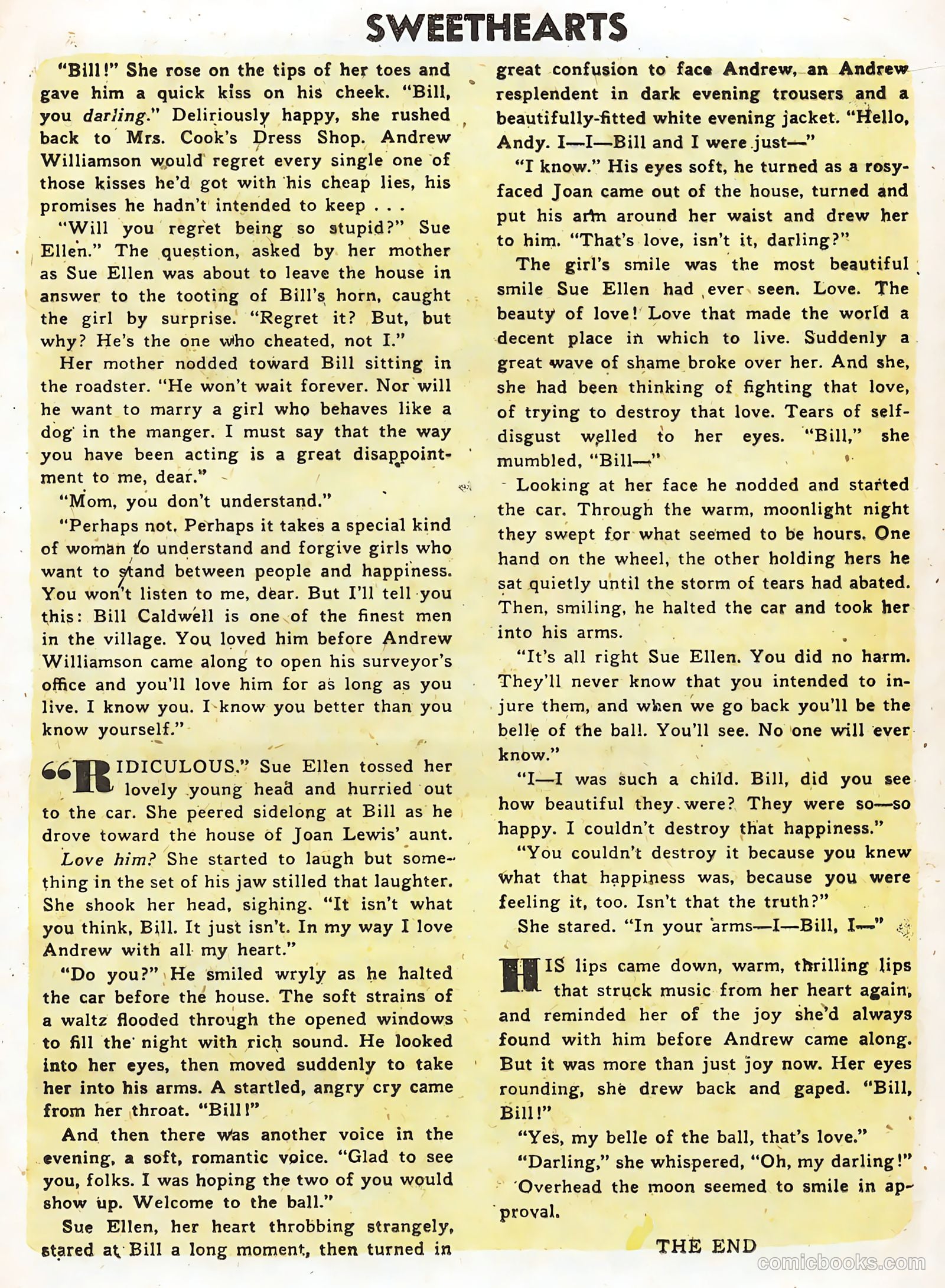 Sweethearts #32 (1955) — page 21 of 37