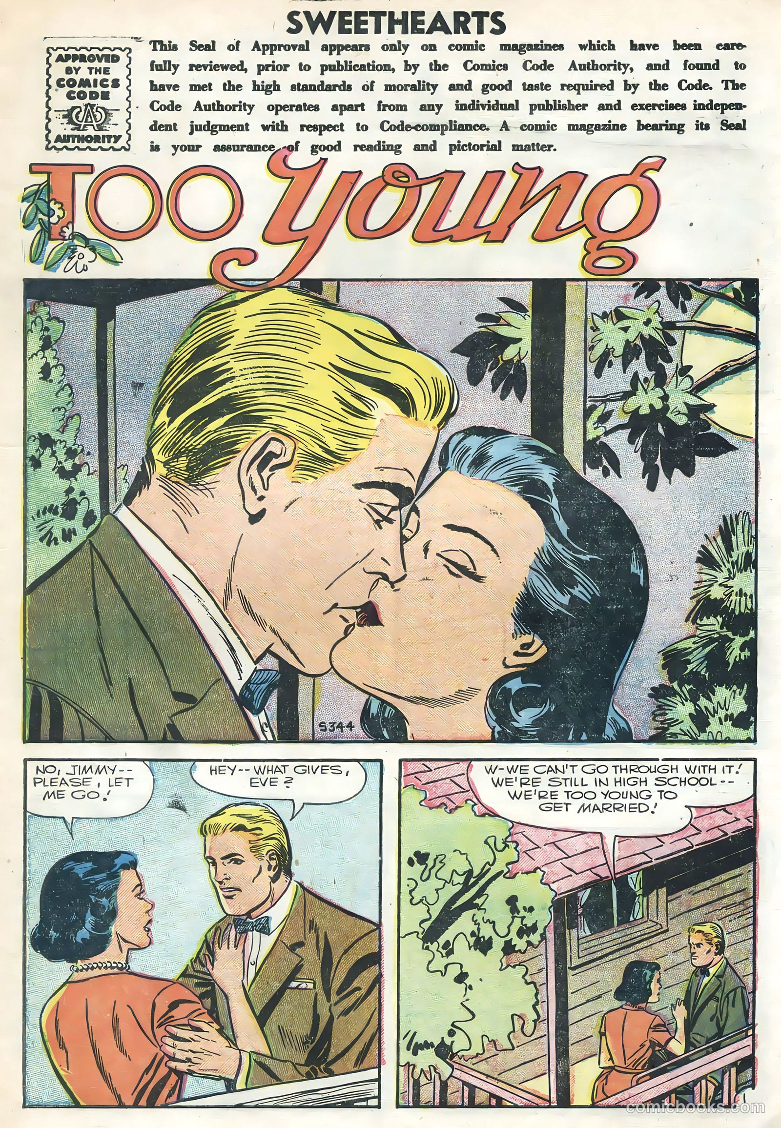 Sweethearts #35 (1956) — page 3 of 36