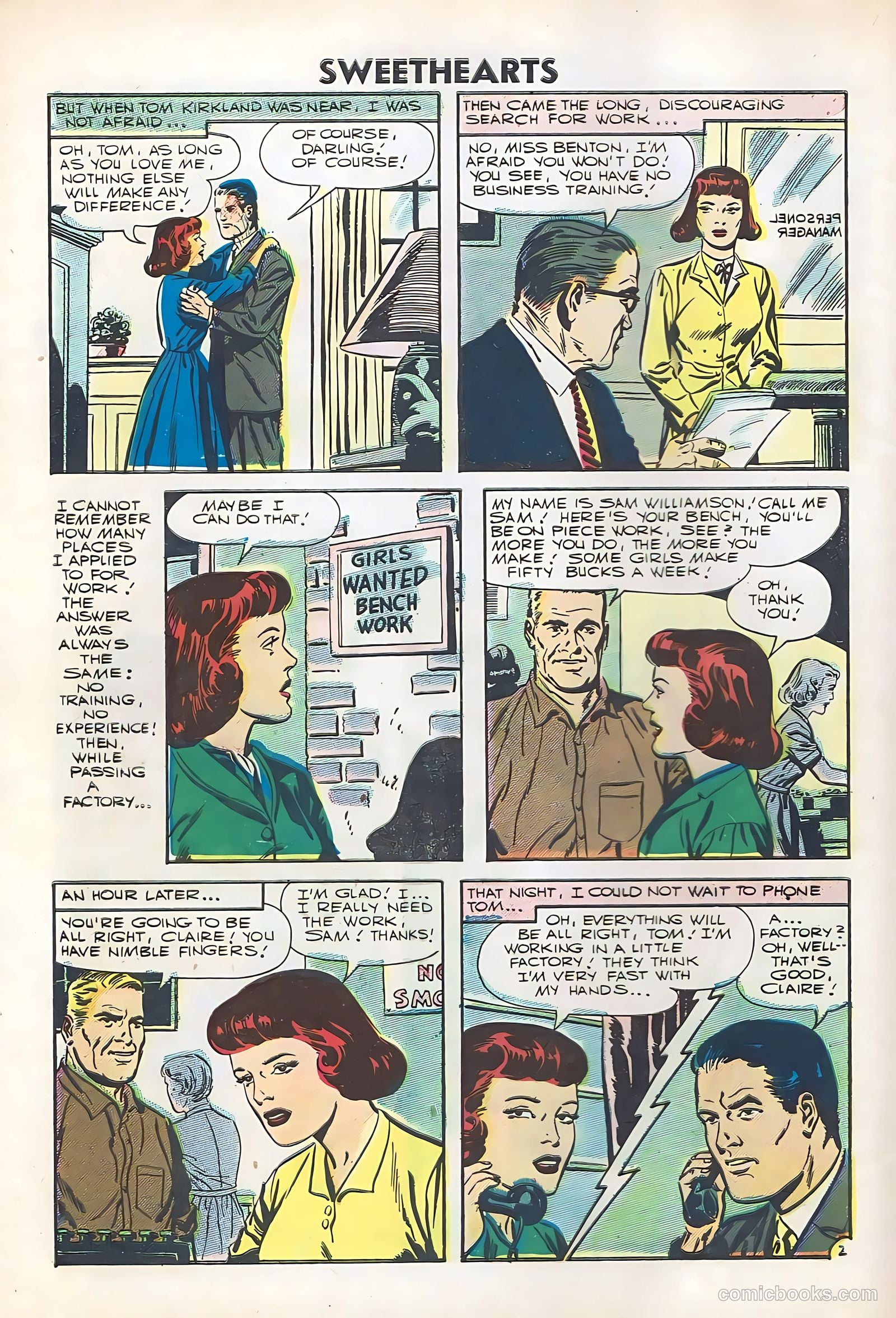 Sweethearts #36 (1956) — page 4 of 36