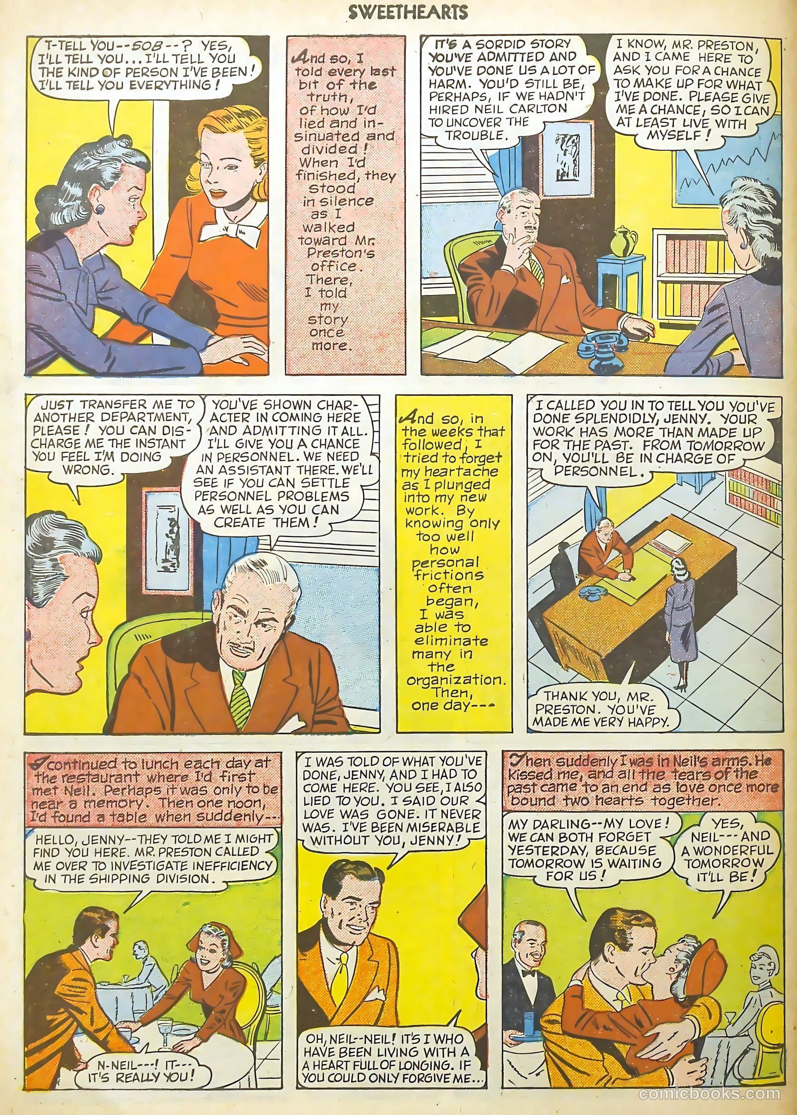 Sweethearts #89 (1950) — page 50 of 52