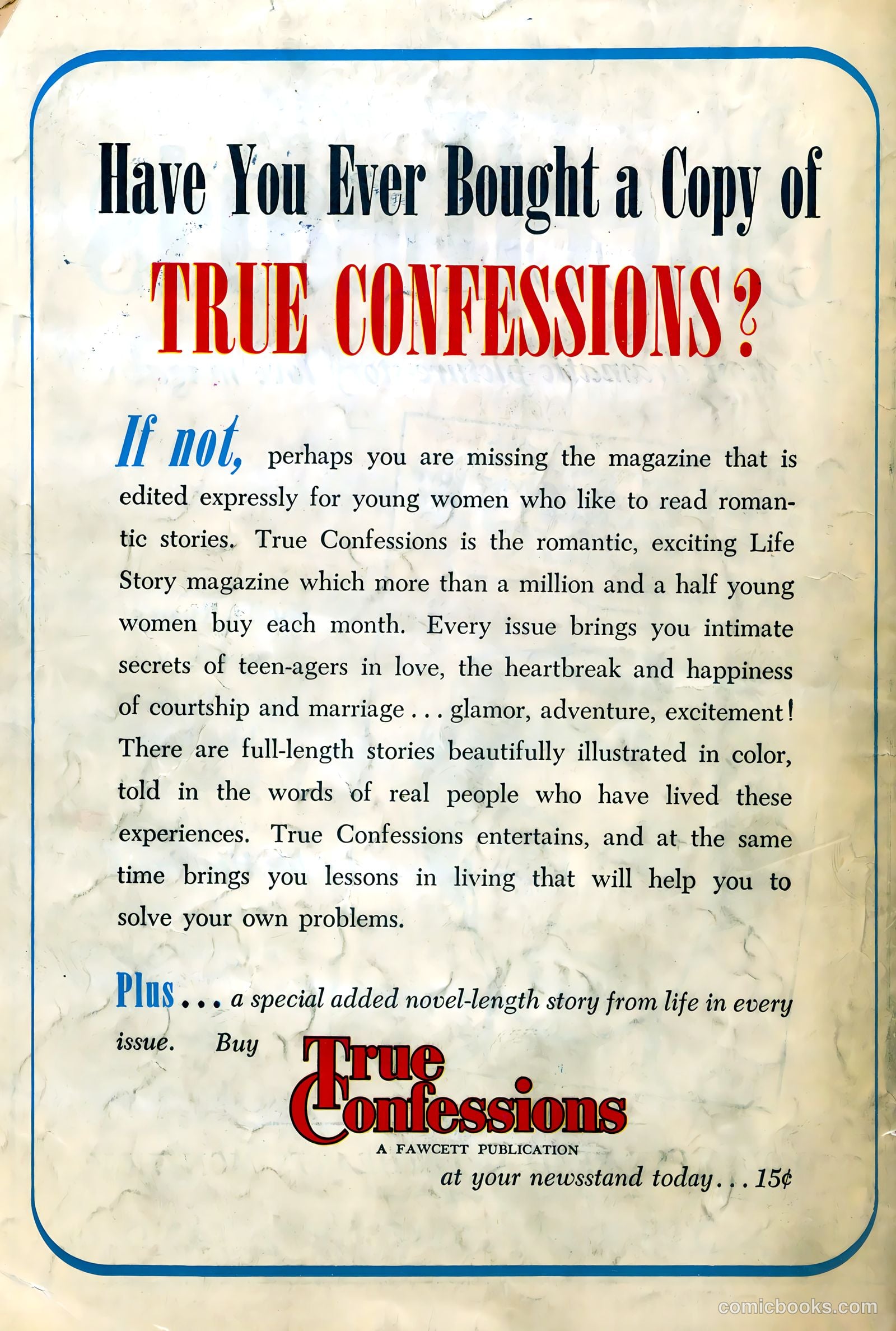 Sweethearts #94 (1950) — page 36 of 36