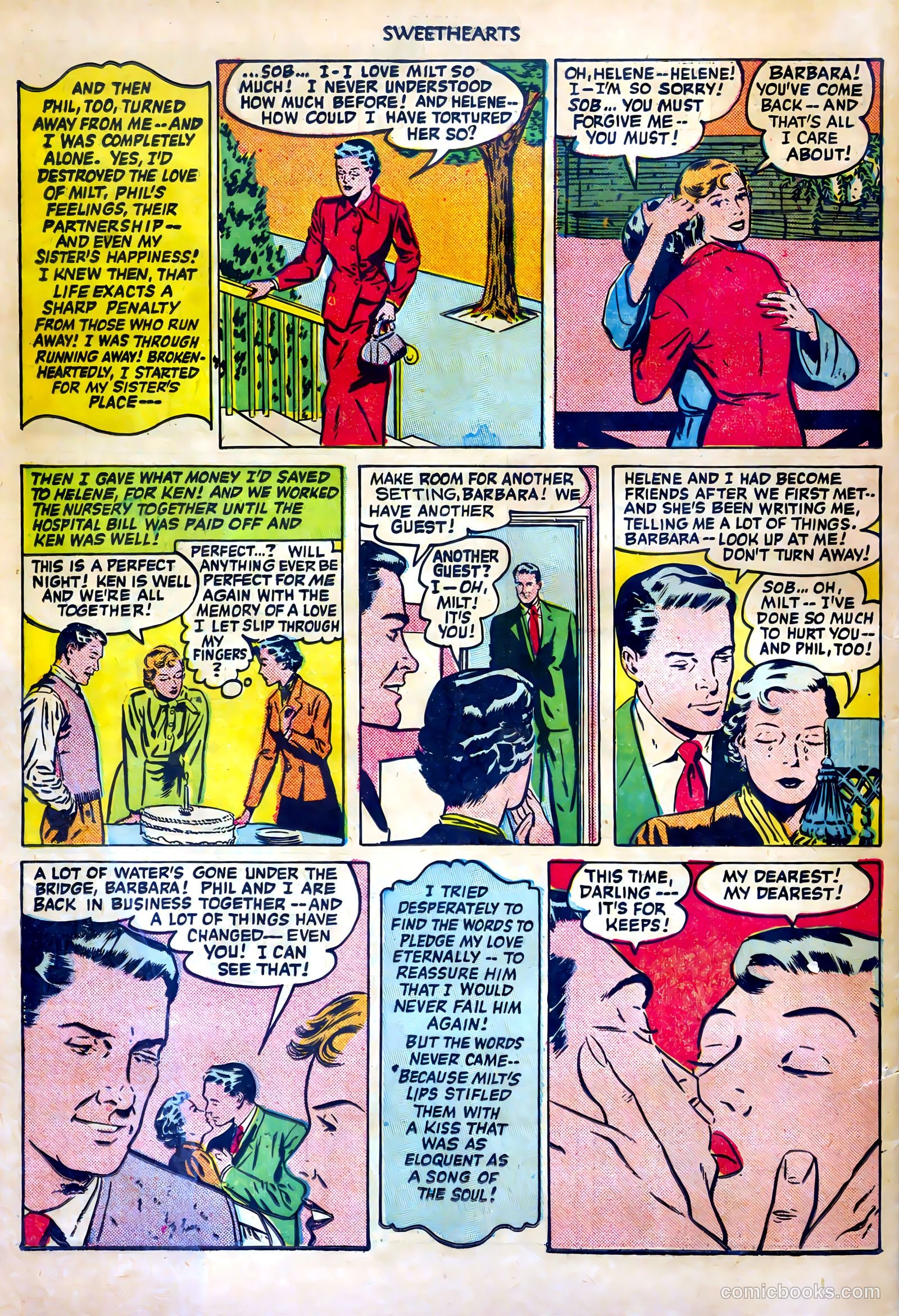 Sweethearts #96 (1951) — page 34 of 36
