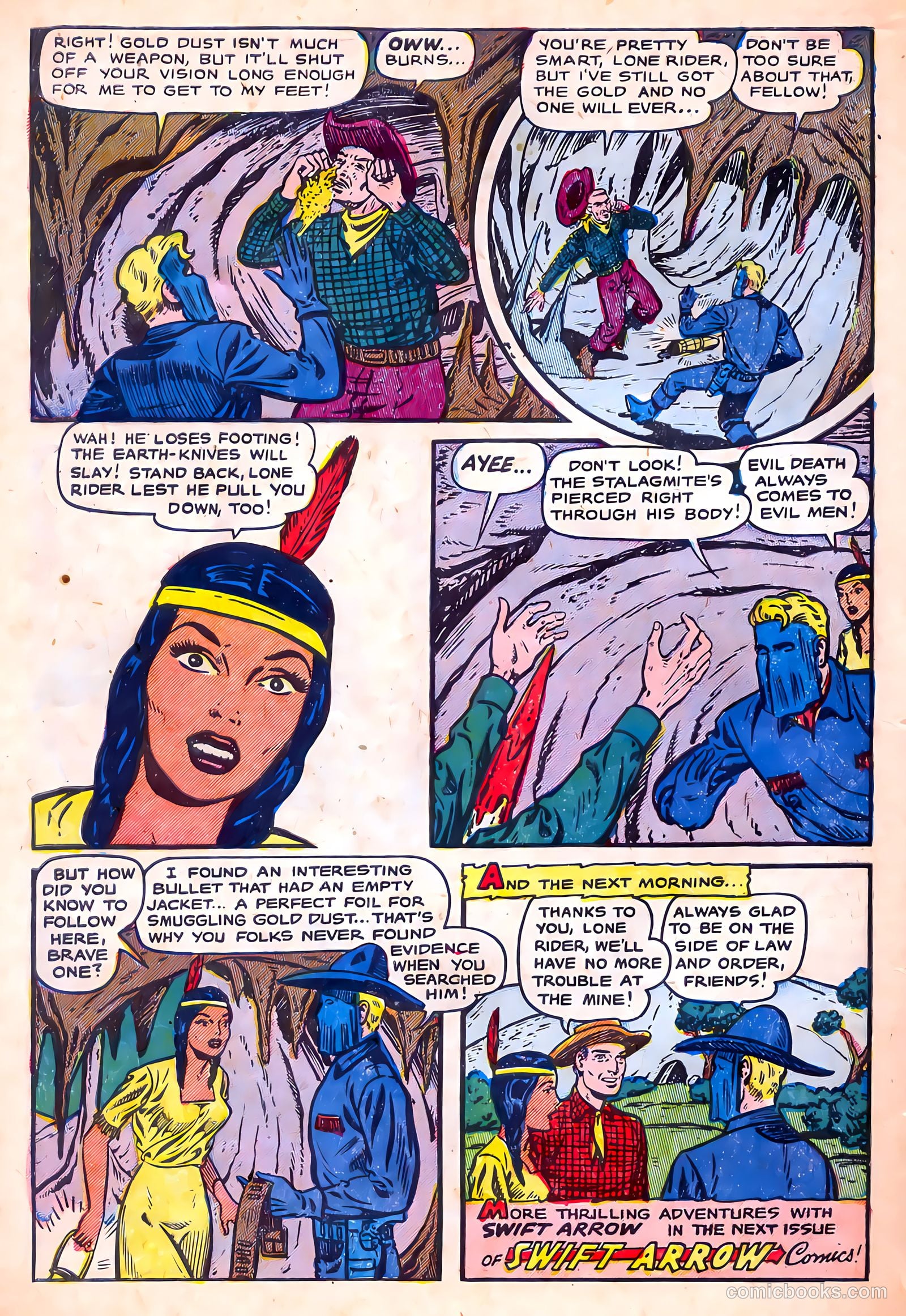 Swift Arrow #1 (1954) — page 32 of 36