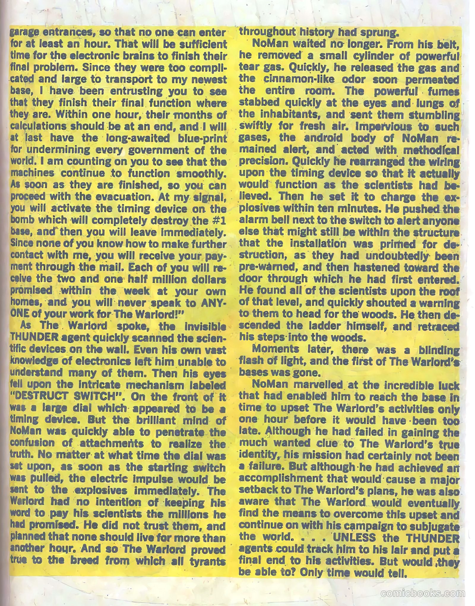 T.H.U.N.D.E.R. Agents #1 (1965) — page 31 of 68