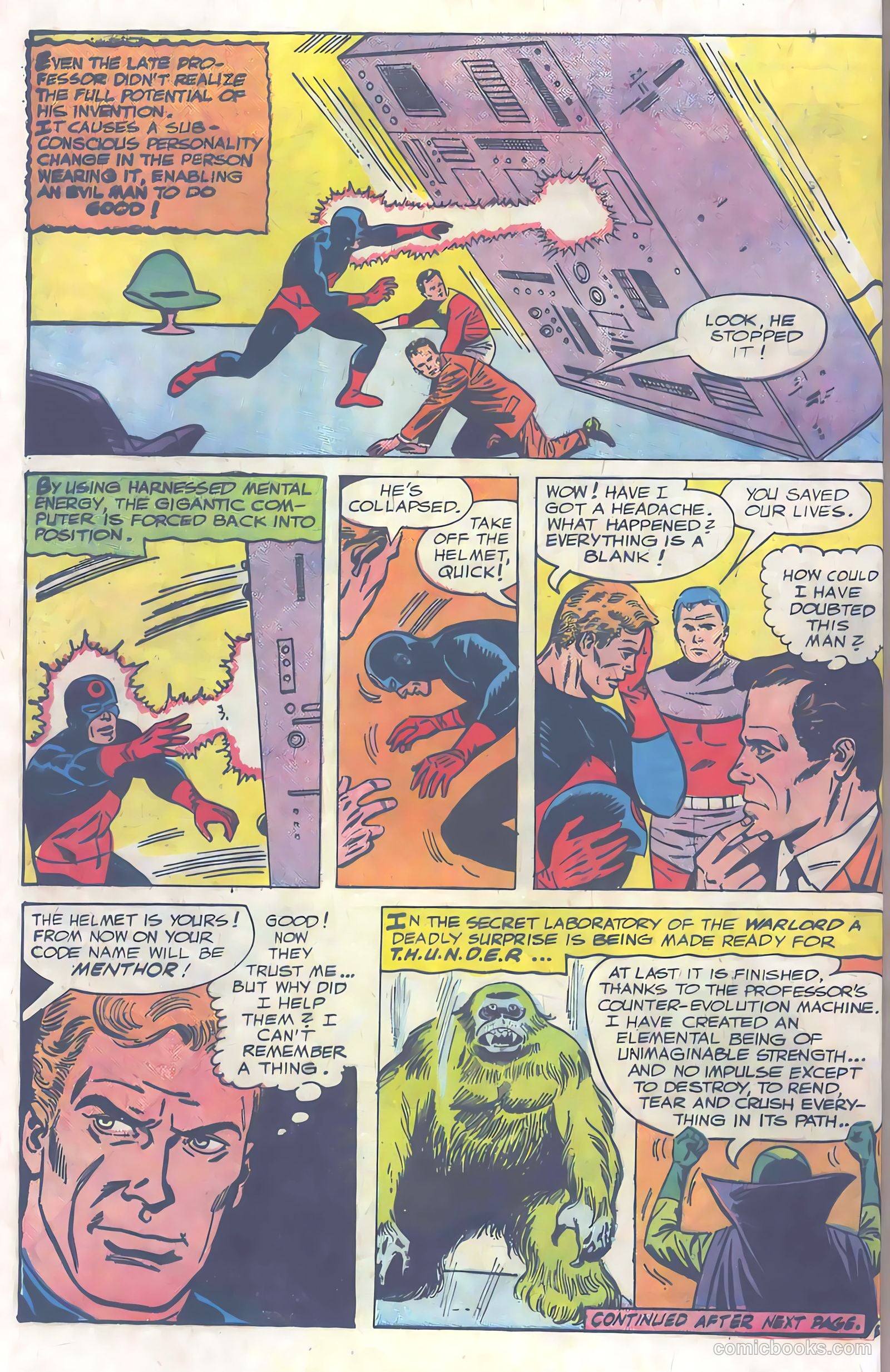 T.H.U.N.D.E.R. Agents #1 (1965) — page 37 of 68