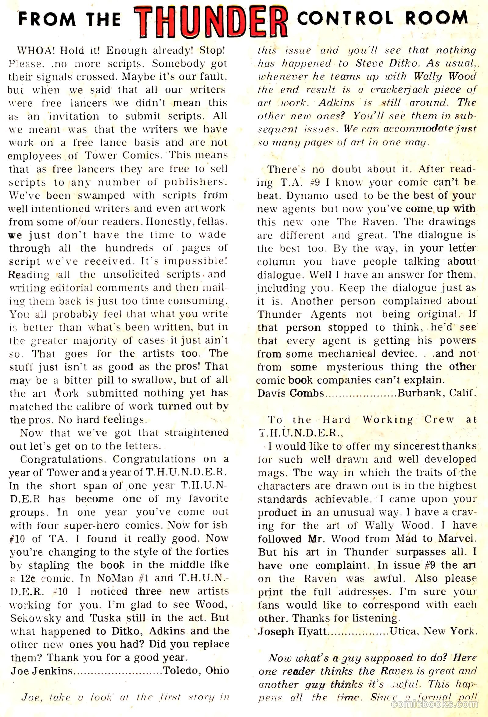 T.H.U.N.D.E.R. Agents #12 (1967) — page 42 of 68