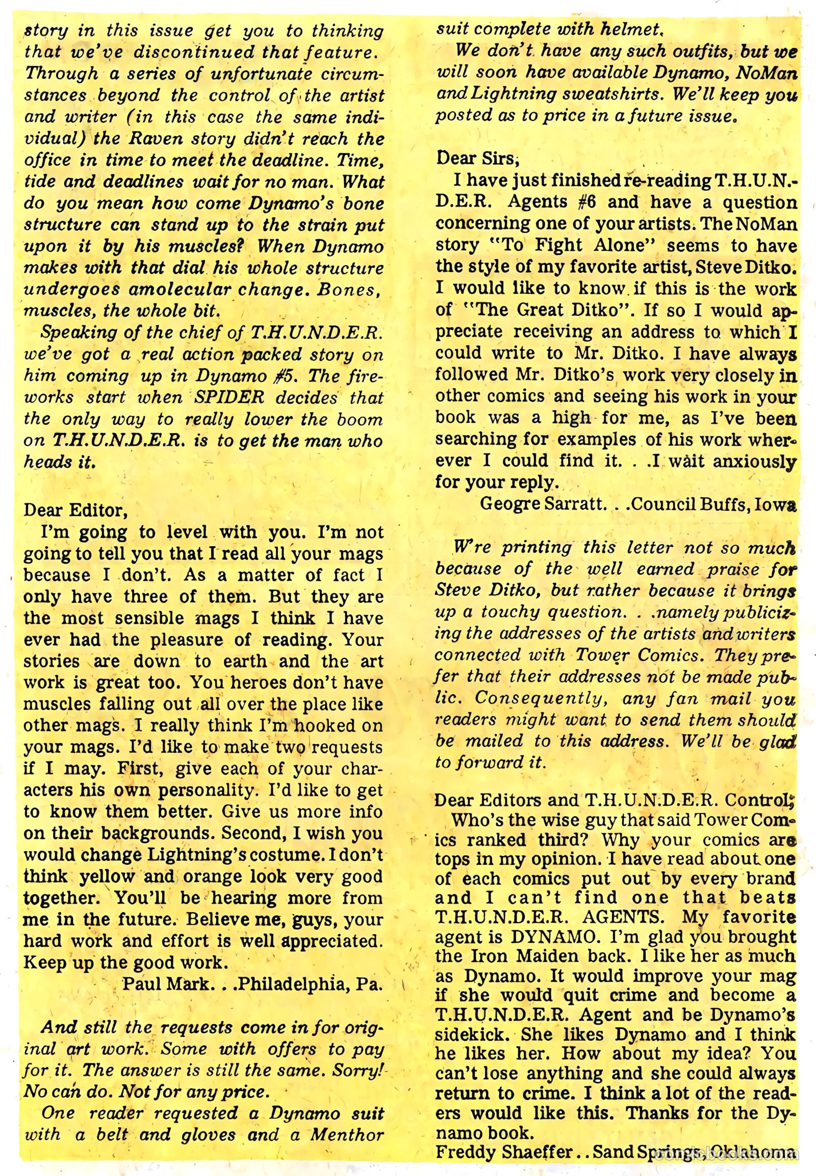T.H.U.N.D.E.R. Agents #13 (1967) — page 41 of 68
