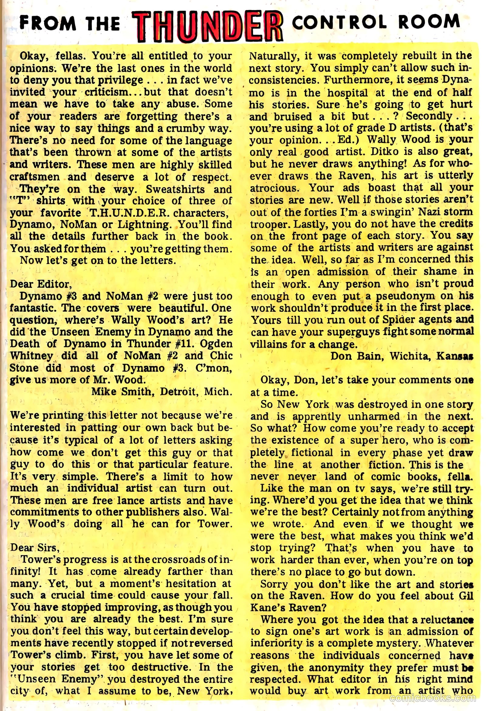 T.H.U.N.D.E.R. Agents #14 (1967) — page 39 of 68