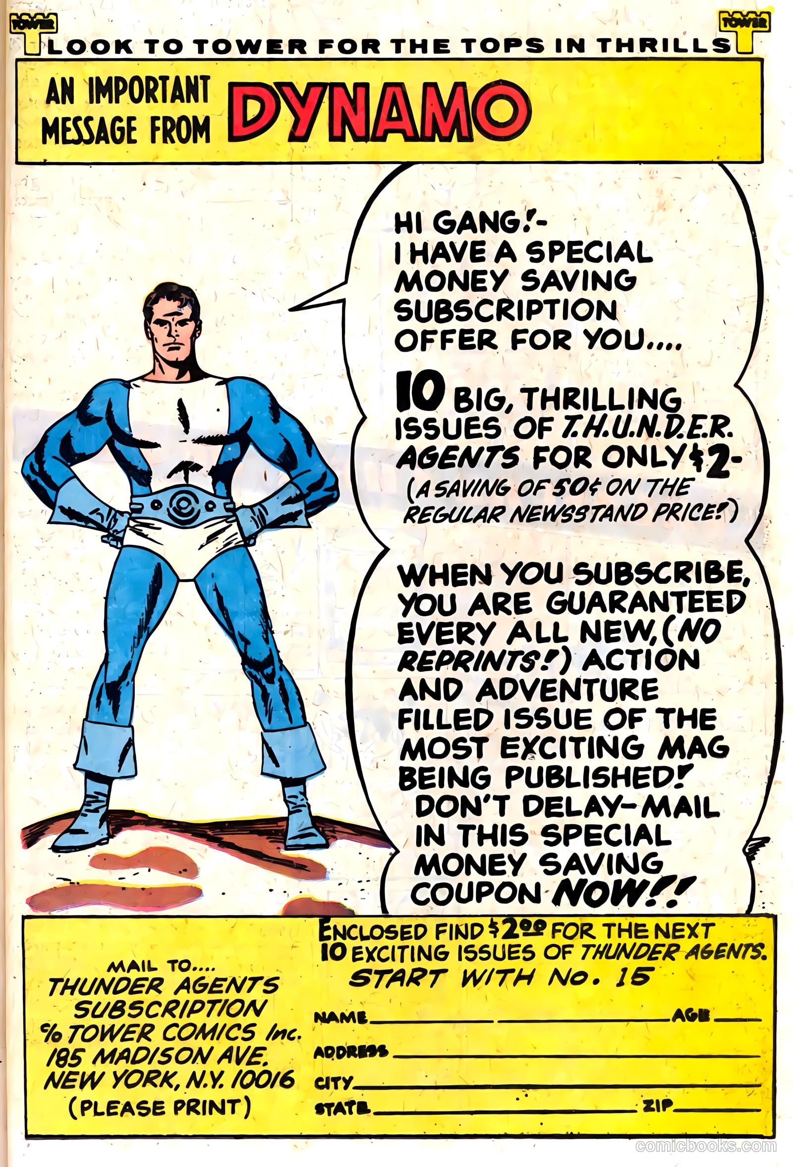 T.H.U.N.D.E.R. Agents #14 (1967) — page 41 of 68