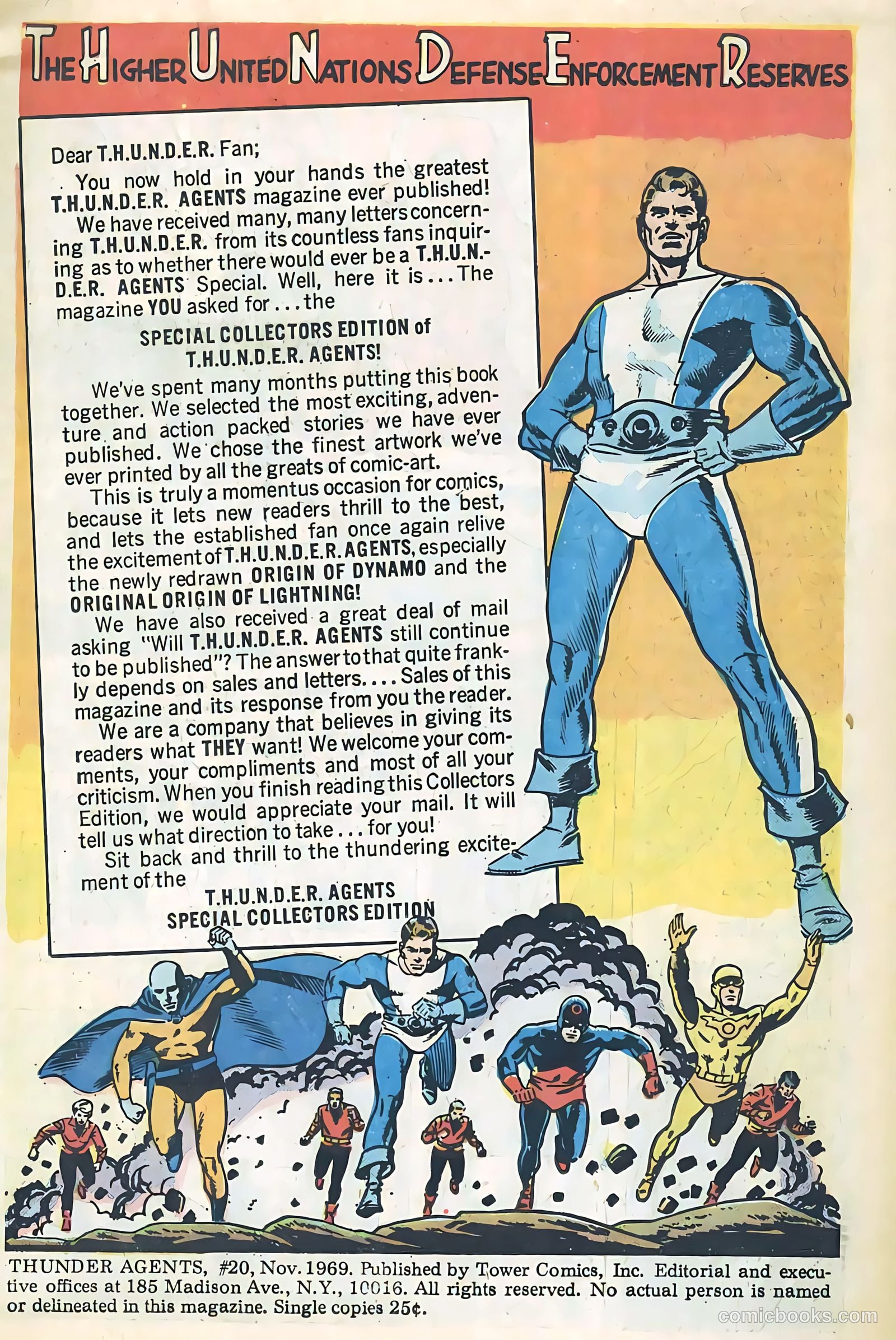 T.H.U.N.D.E.R. Agents #20 (1969) — page 3 of 52