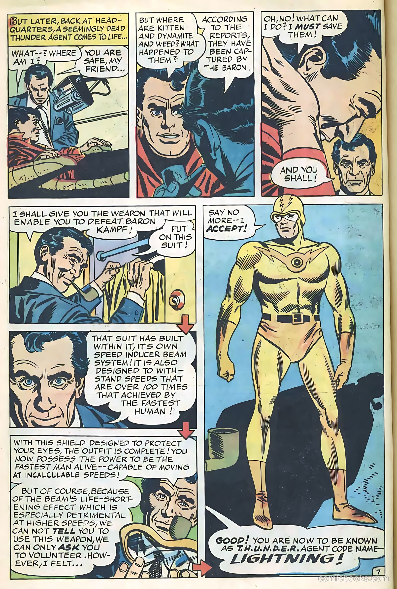 T.H.U.N.D.E.R. Agents #20 (1969) — page 36 of 52