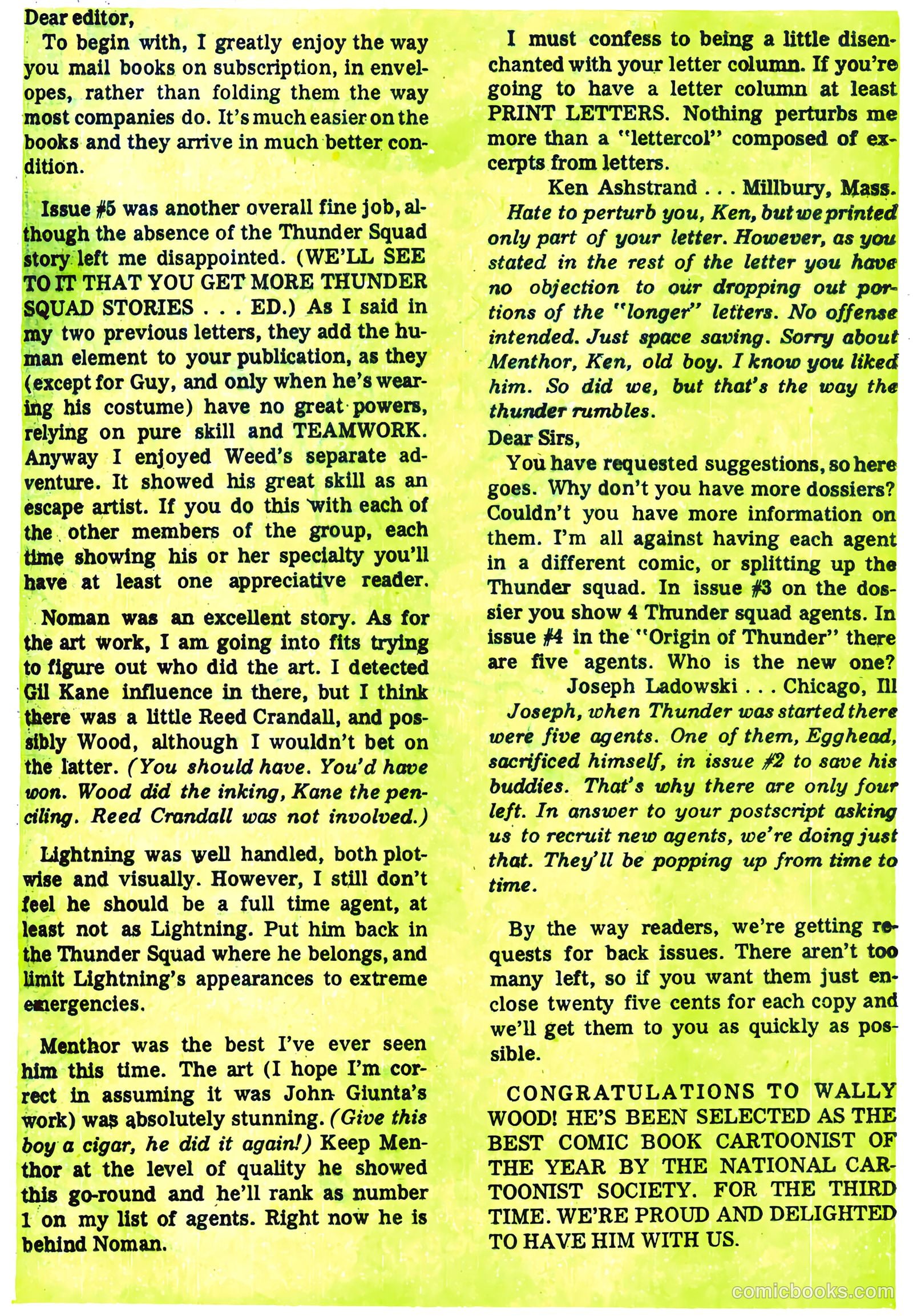 T.H.U.N.D.E.R. Agents #8 (1966) — page 39 of 68