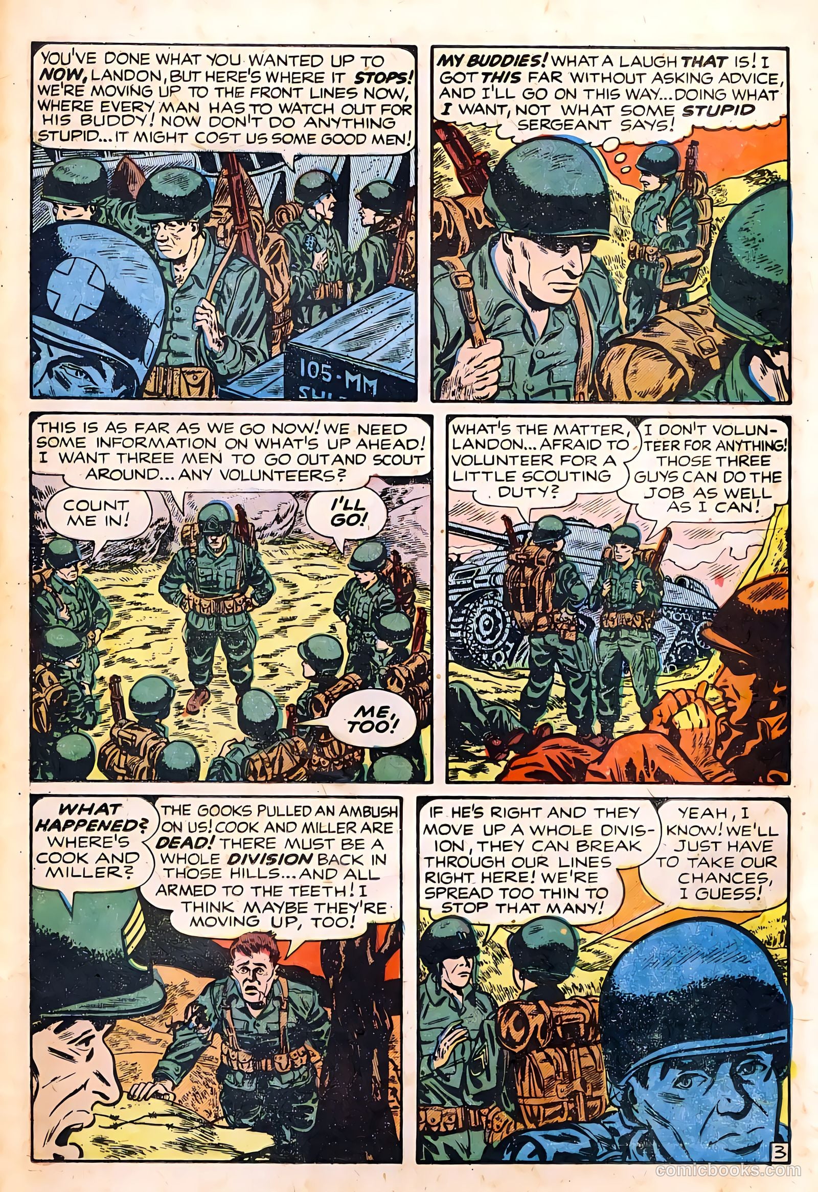 Battle Cry #4 (1952) — page 25 of 36
