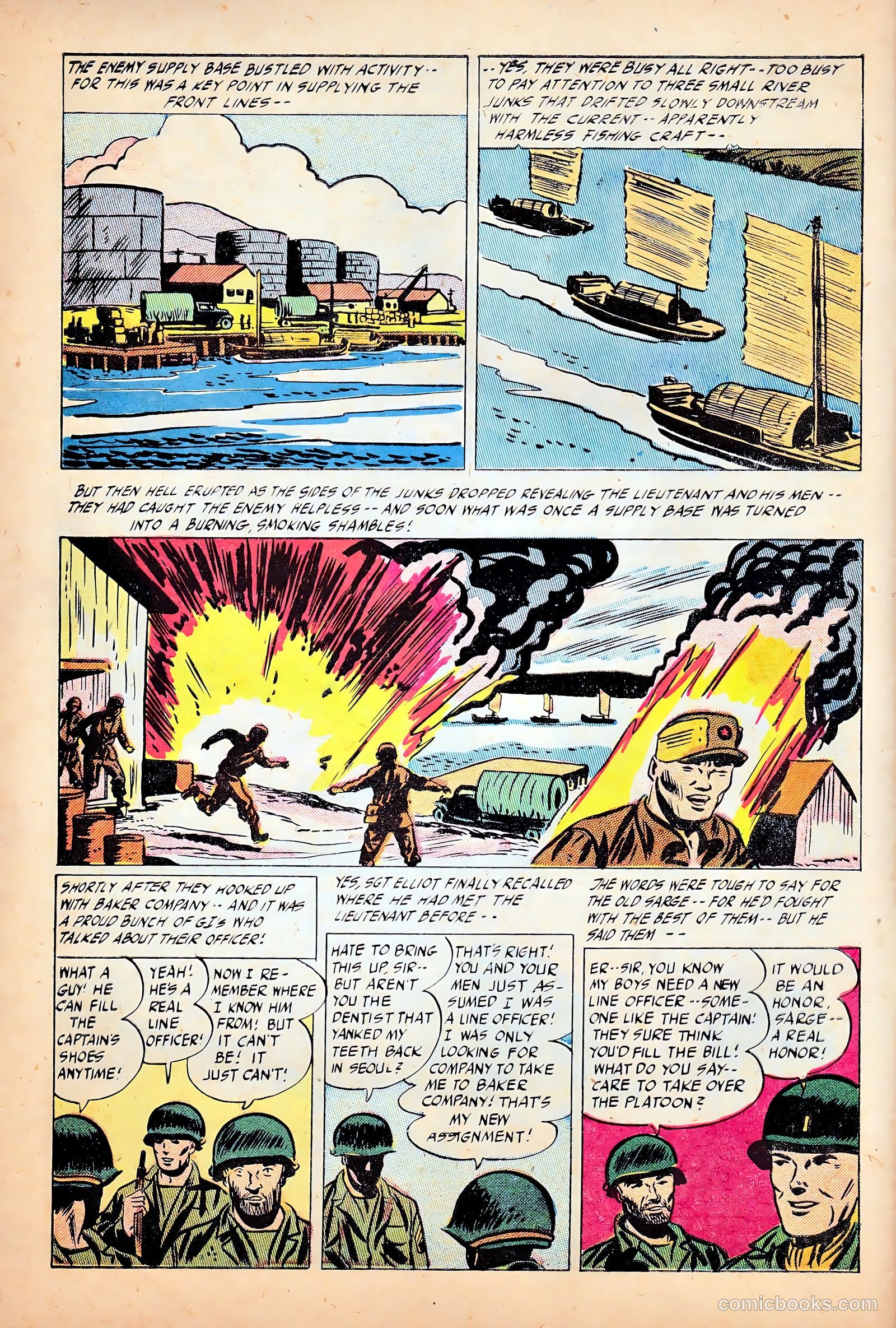 Battle Fire #1 (1955) — page 8 of 36