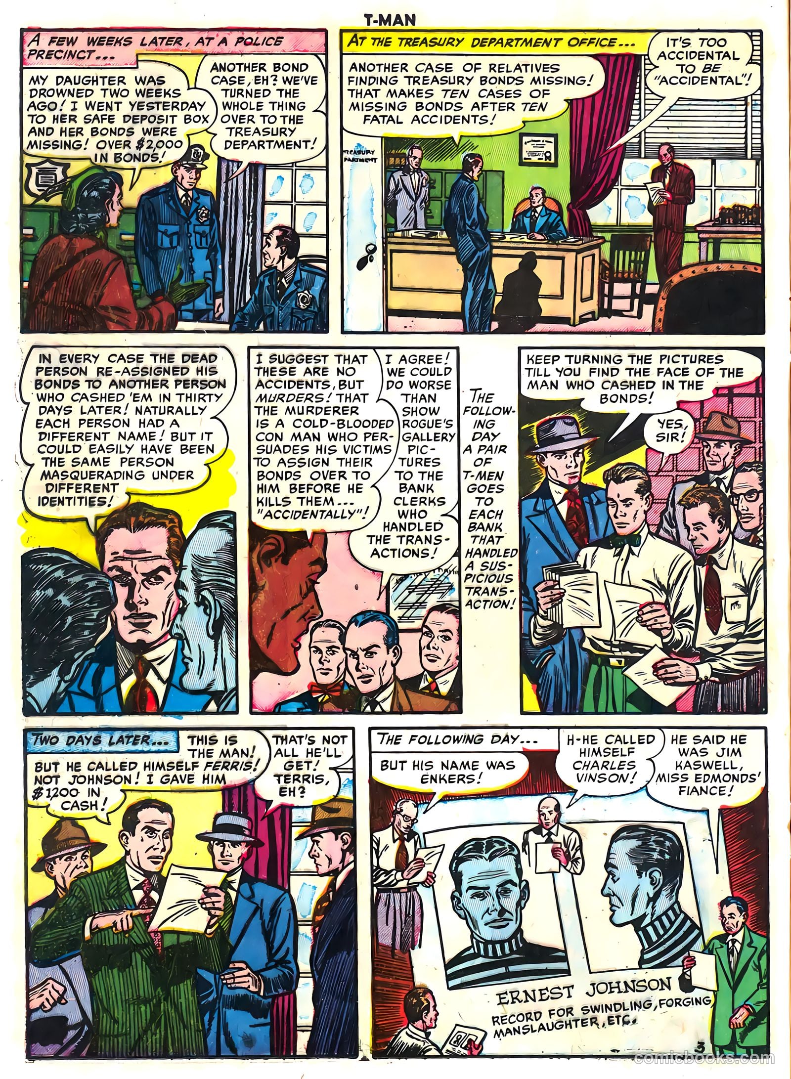T-Man #10 (1953) — page 16 of 36