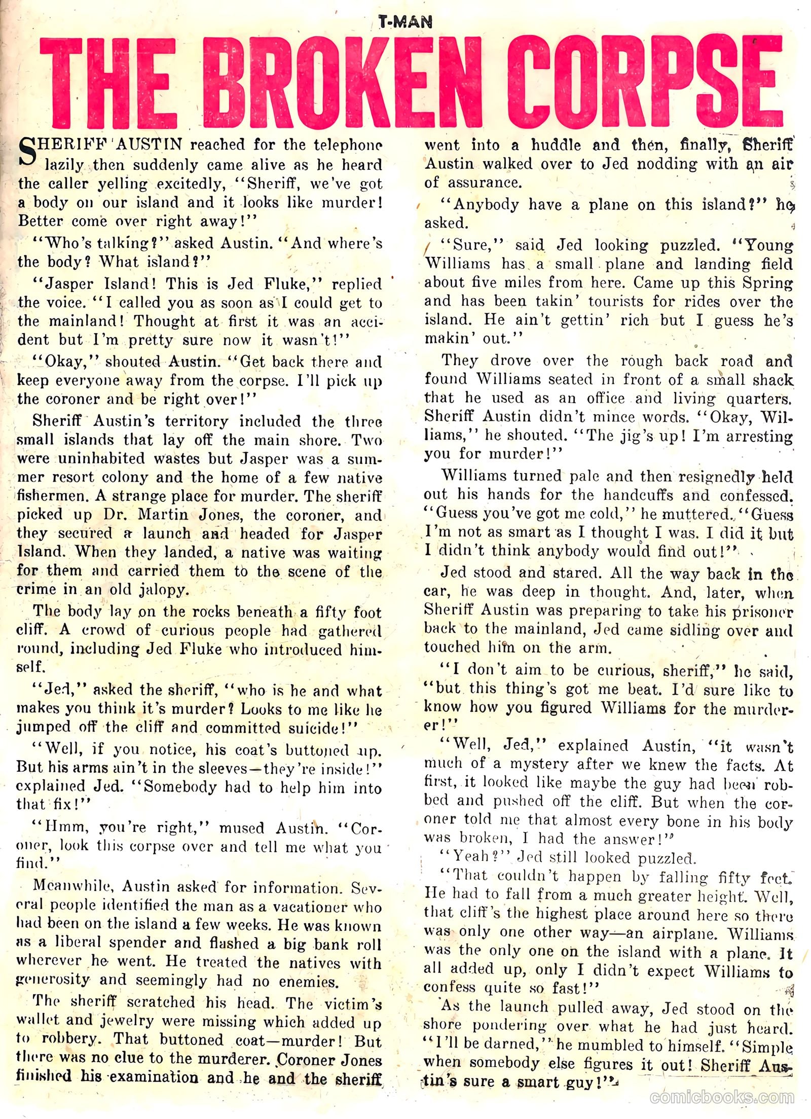 T-Man #10 (1953) — page 25 of 36
