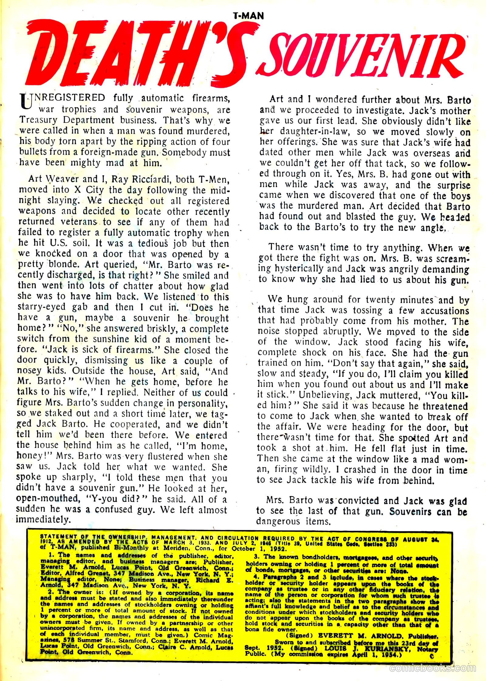 T-Man #11 (1953) — page 25 of 36