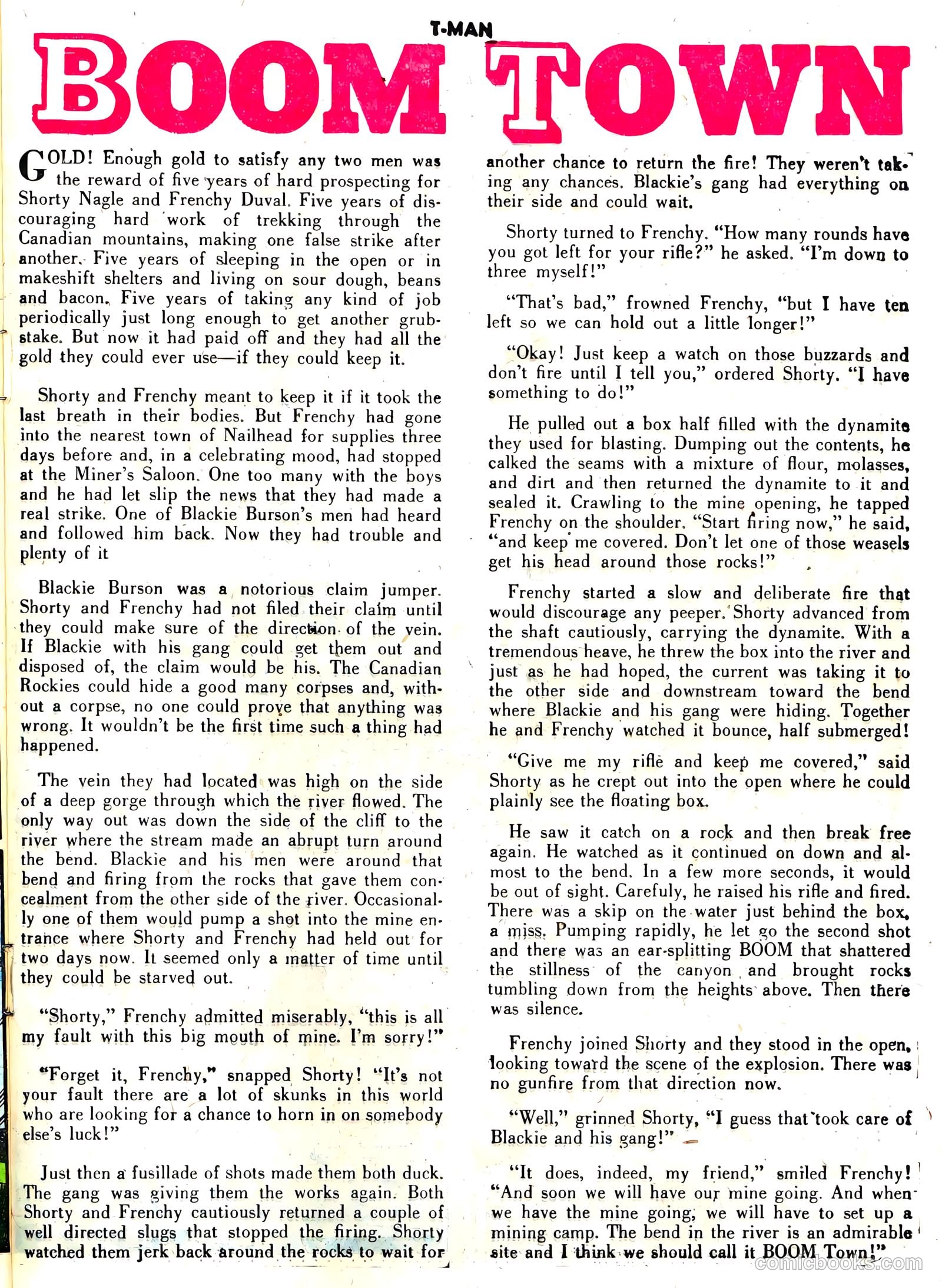T-Man #13 (1953) — page 25 of 36