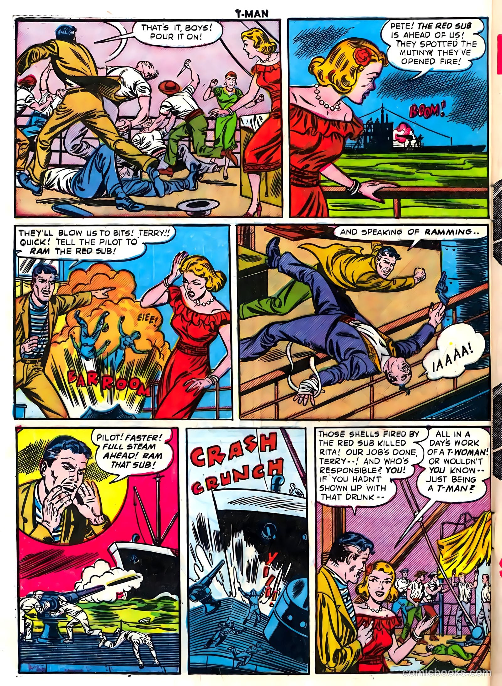 T-Man #13 (1953) — page 32 of 36