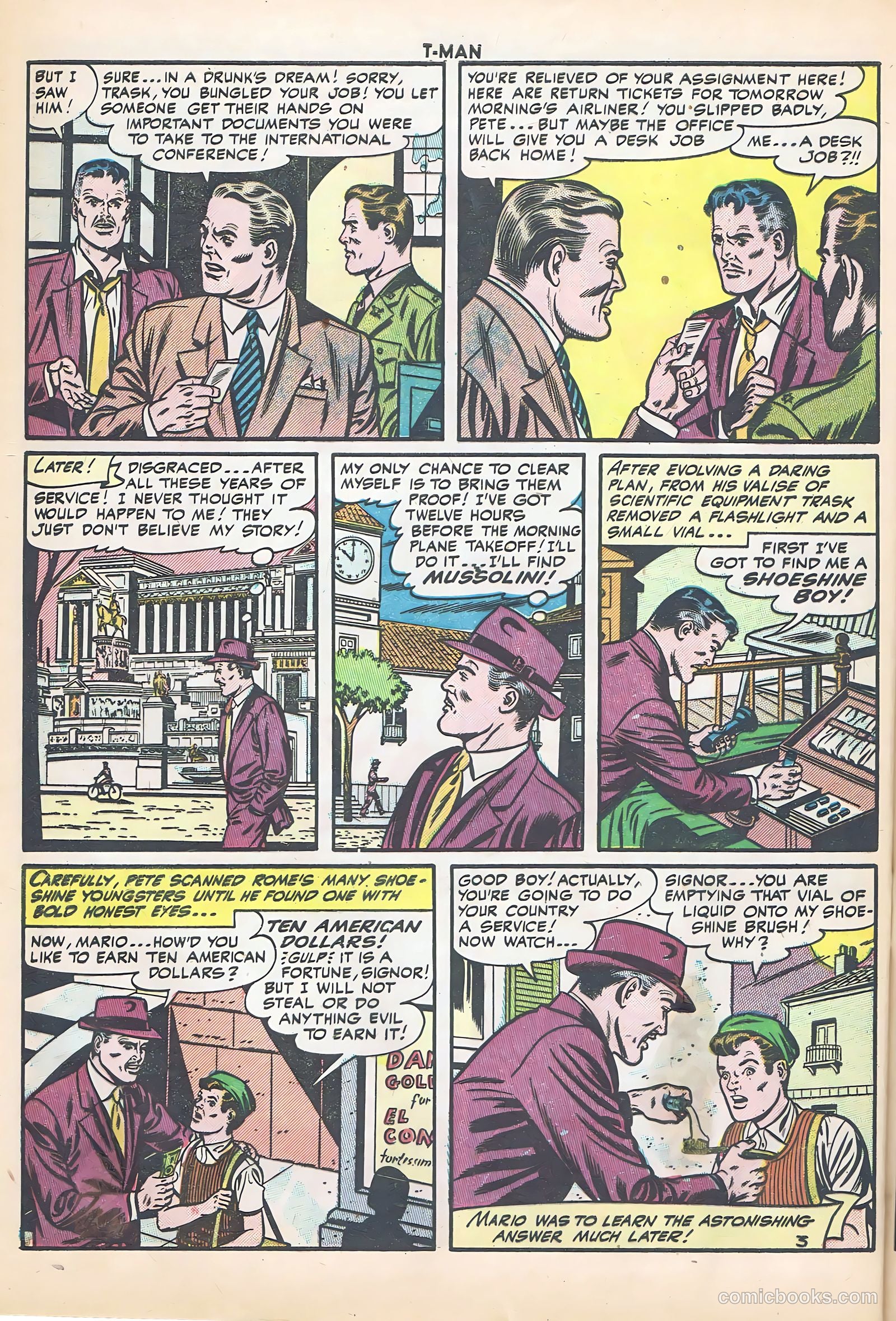 T-Man #21 (1955) — page 28 of 36