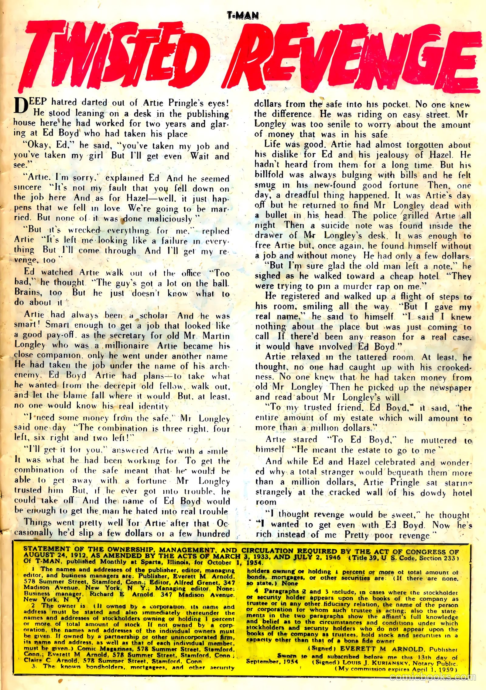 T-Man #24 (1955) — page 25 of 36